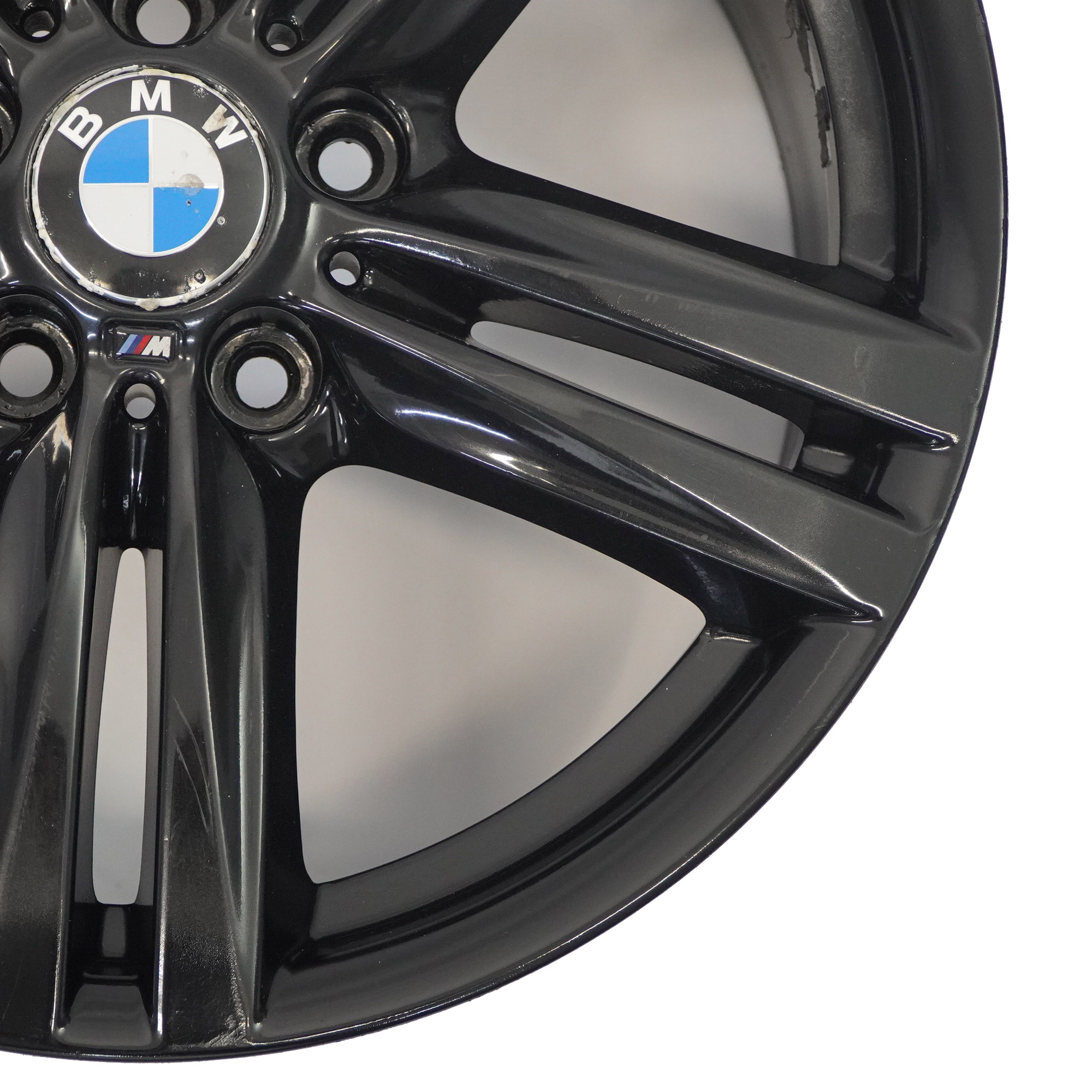 BMW F20 F21 F22 Rear Black Alloy Wheel Rim 18" 8J ET:52 7845853 M Star Spoke 386