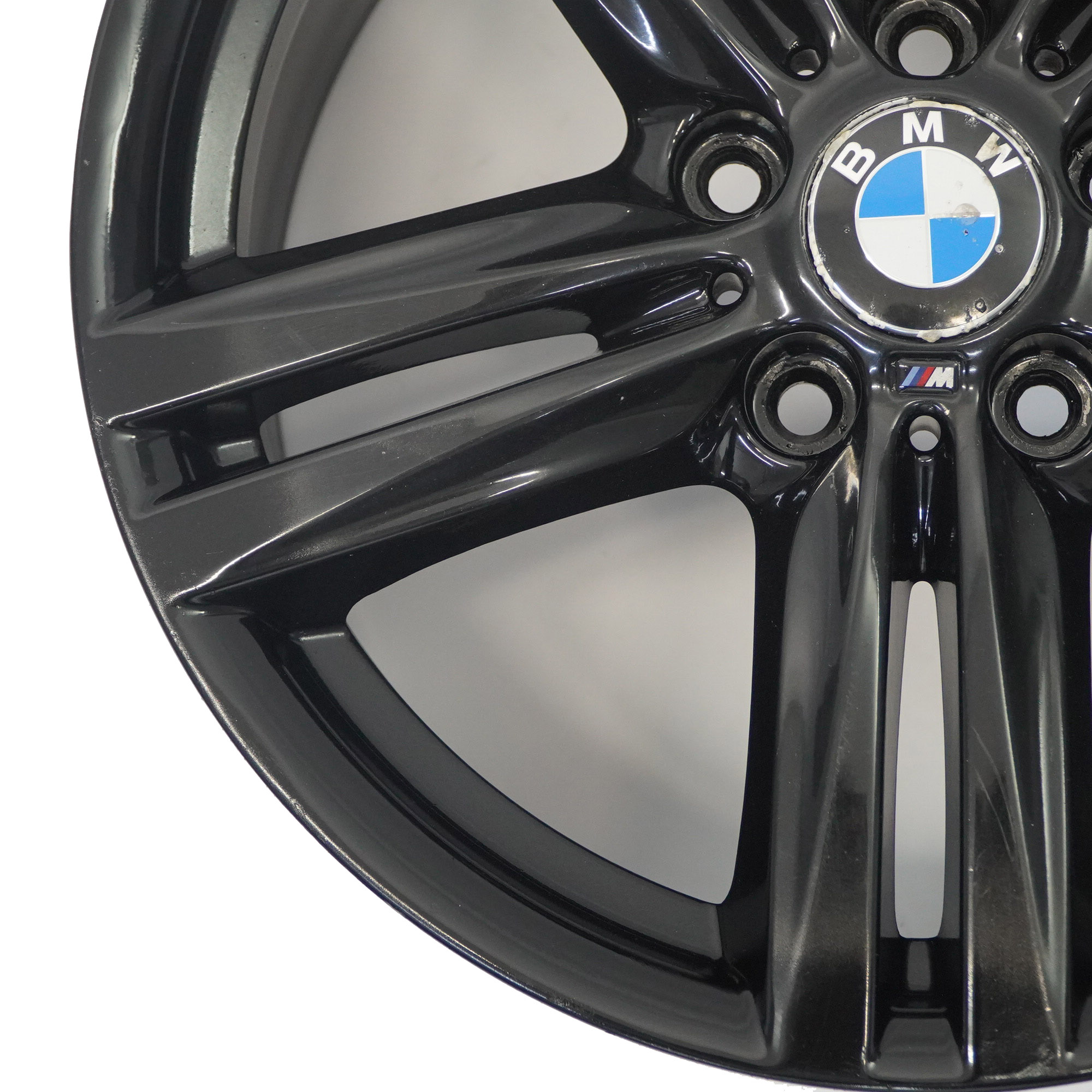 BMW F20 F21 F22 Rear Black Alloy Wheel Rim 18" 8J ET:52 7845853 M Star Spoke 386