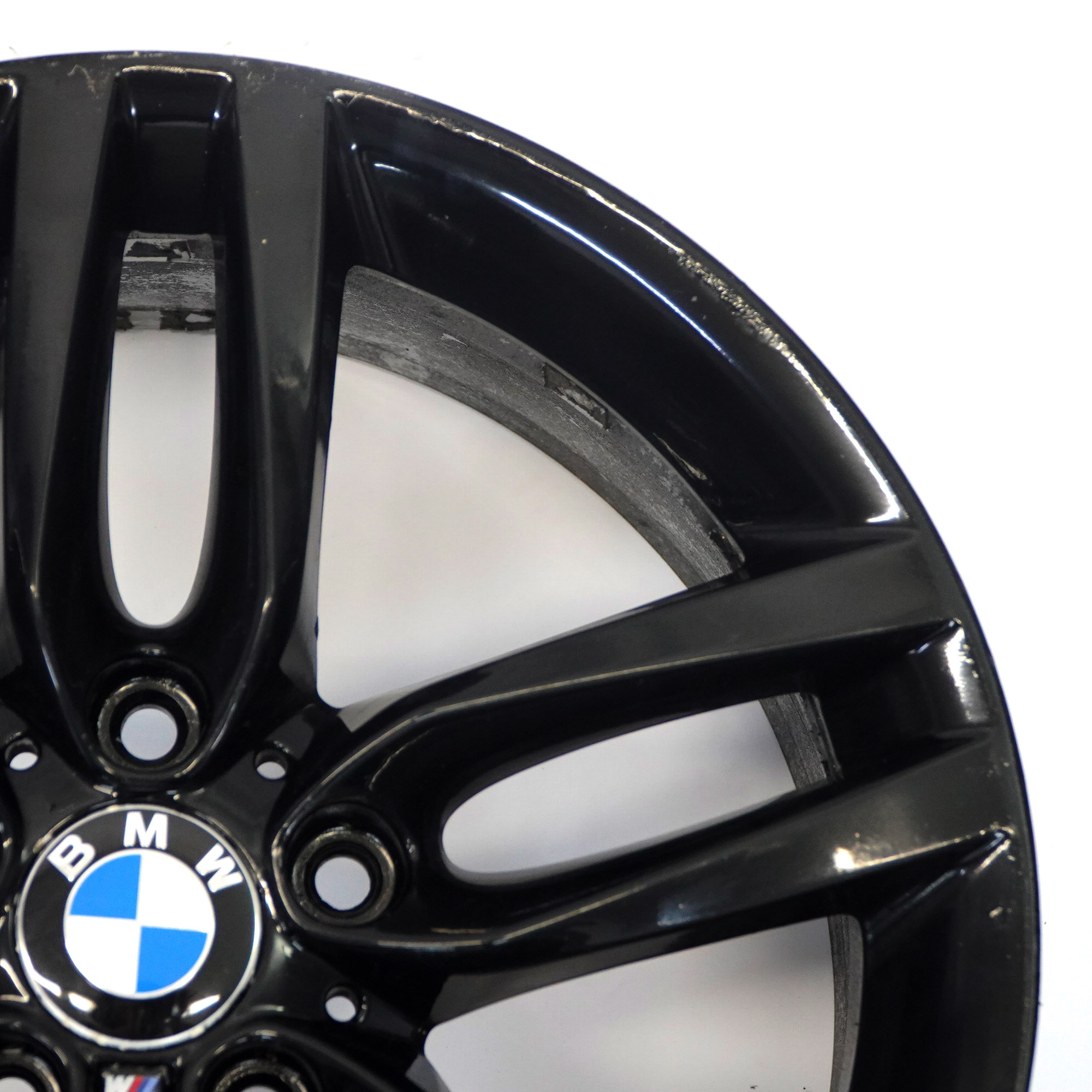 BMW F20 F21 Noir Jante Alufelge 18 " 7,5J ET: 45 M Rayons Doubles 461 7846784