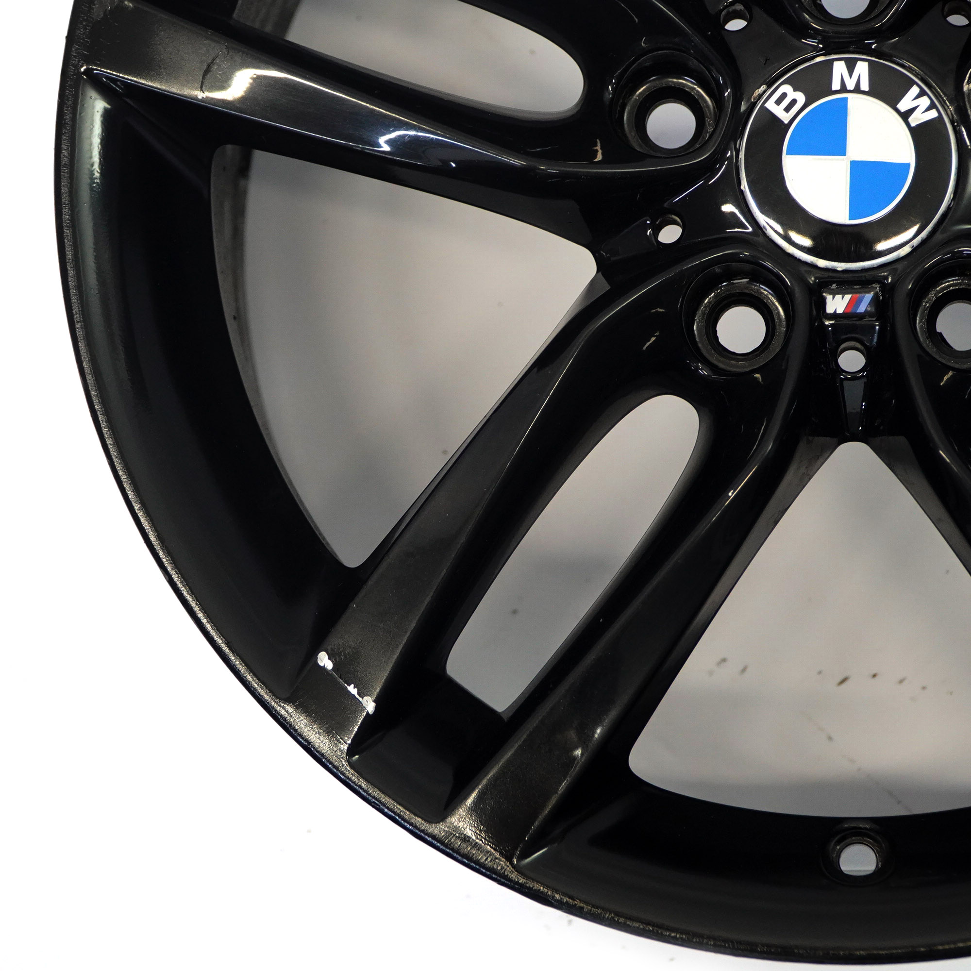 BMW F20 F21 Noir Jante Alufelge 18 " 7,5J ET: 45 M Rayons Doubles 461 7846784