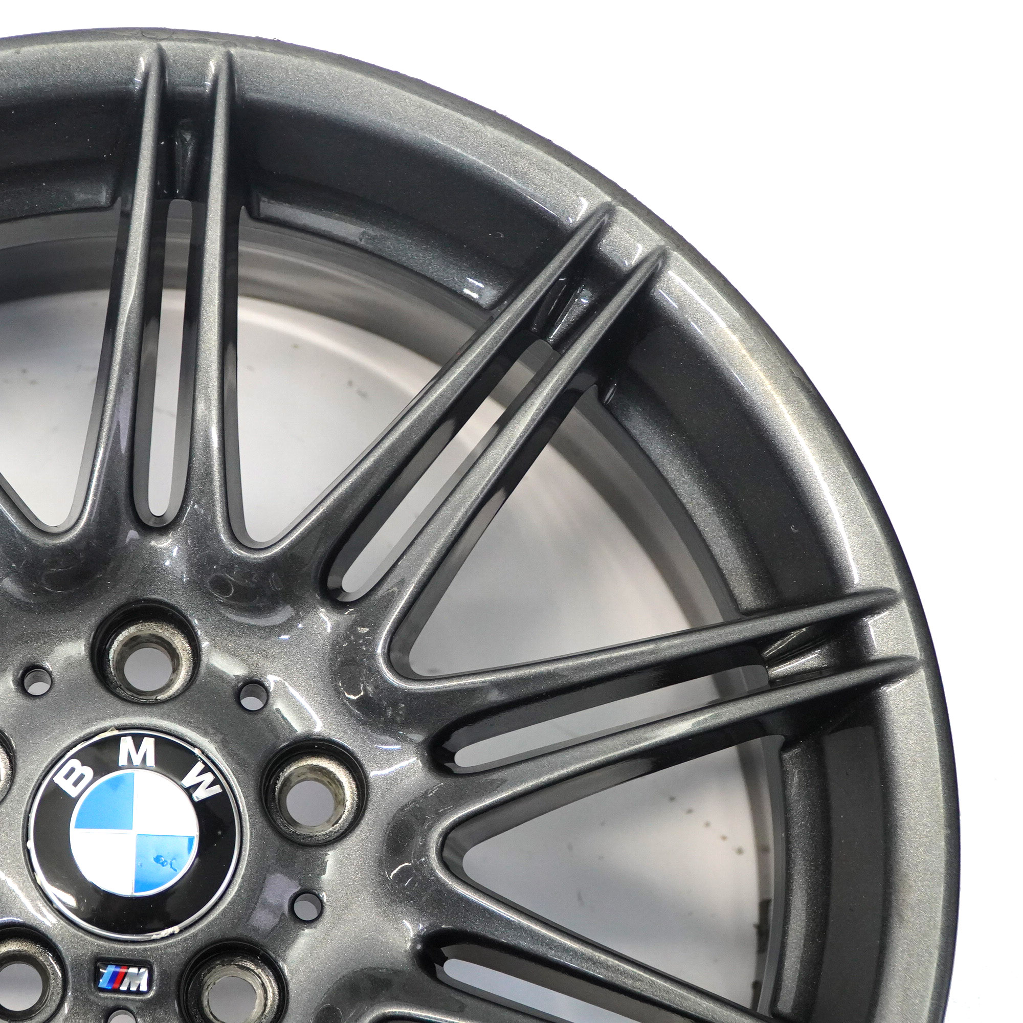 BMW E90 E91 E92 Jante alliage roues avant grises 19" M Double Spoke 225 8J ET:37