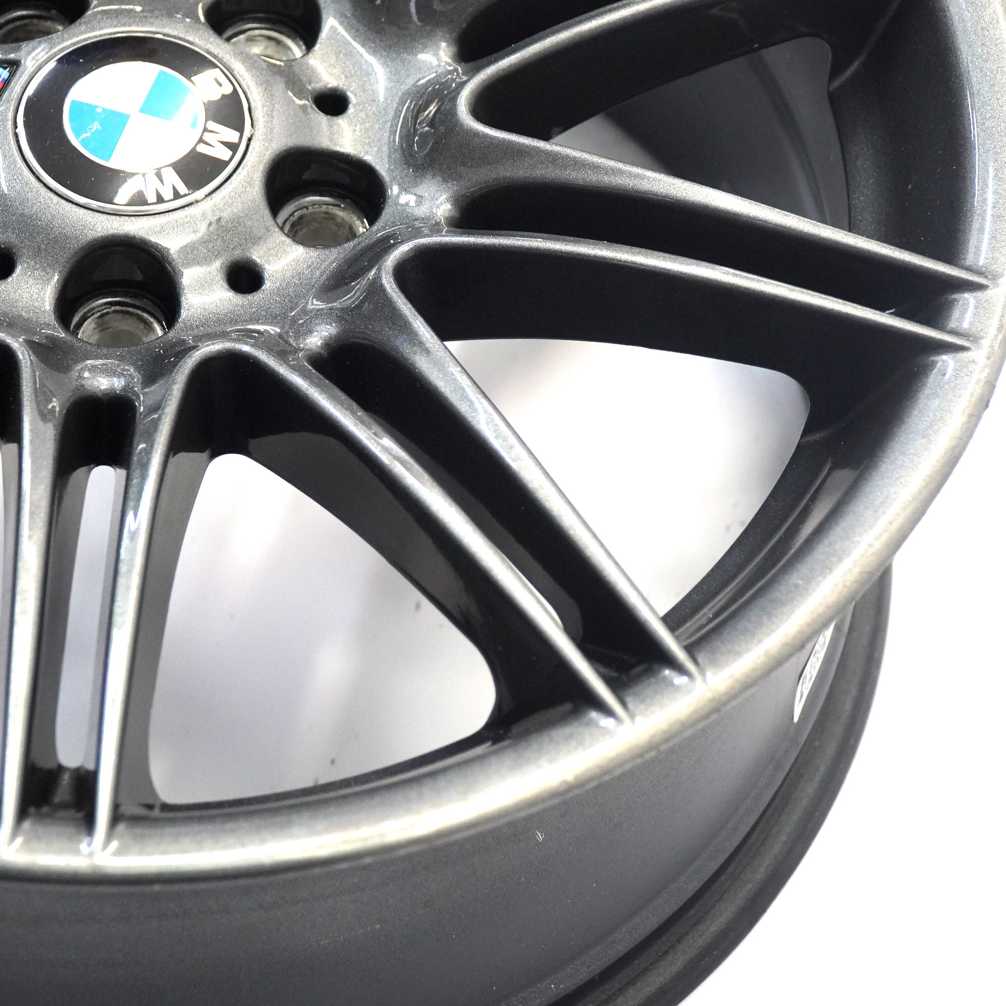 BMW E90 E91 E92 Jante alliage roues avant grises 19" M Double Spoke 225 8J ET:37