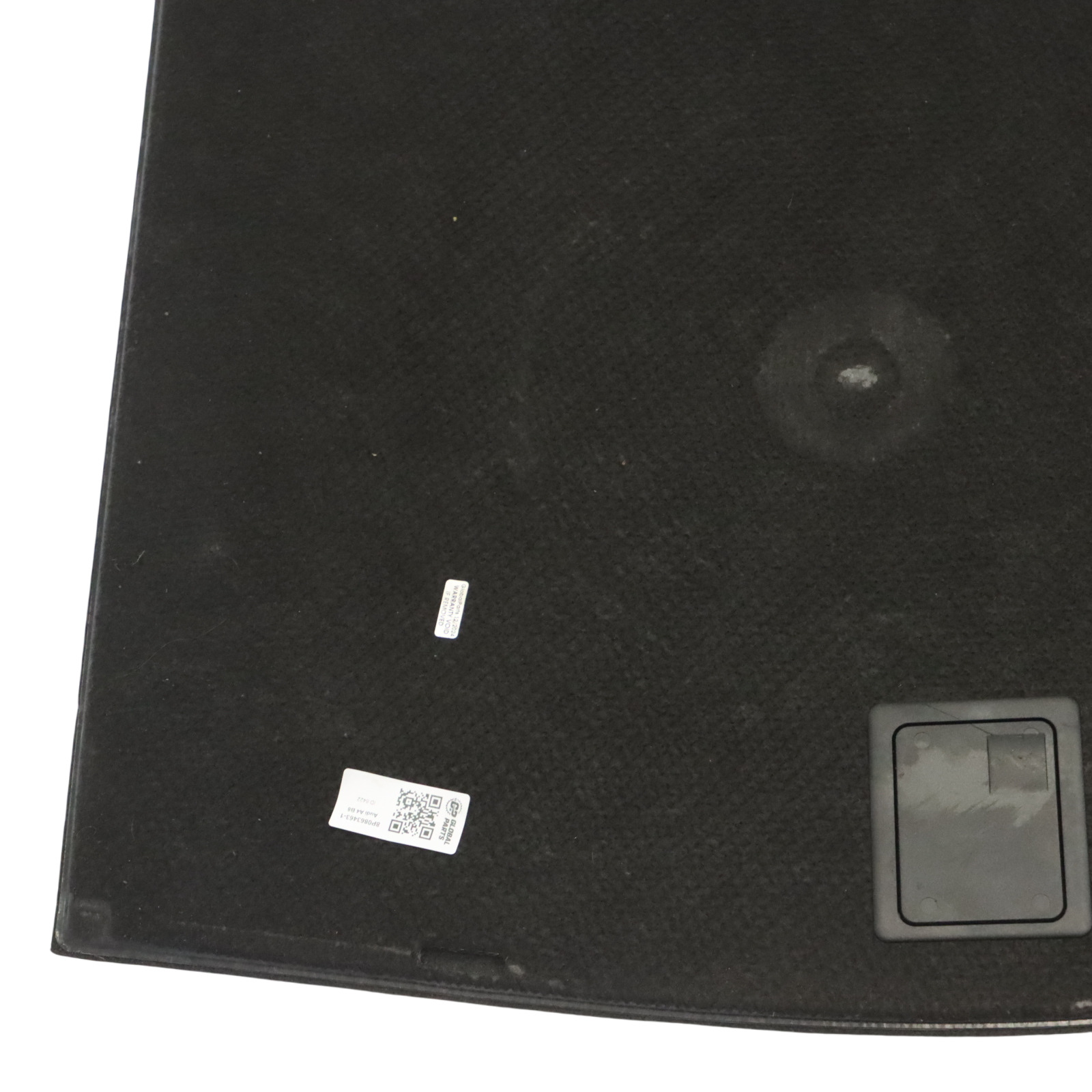 Audi A3 8P Tapis de coffre de voiture Noir Housse de roue secours 8P0863463