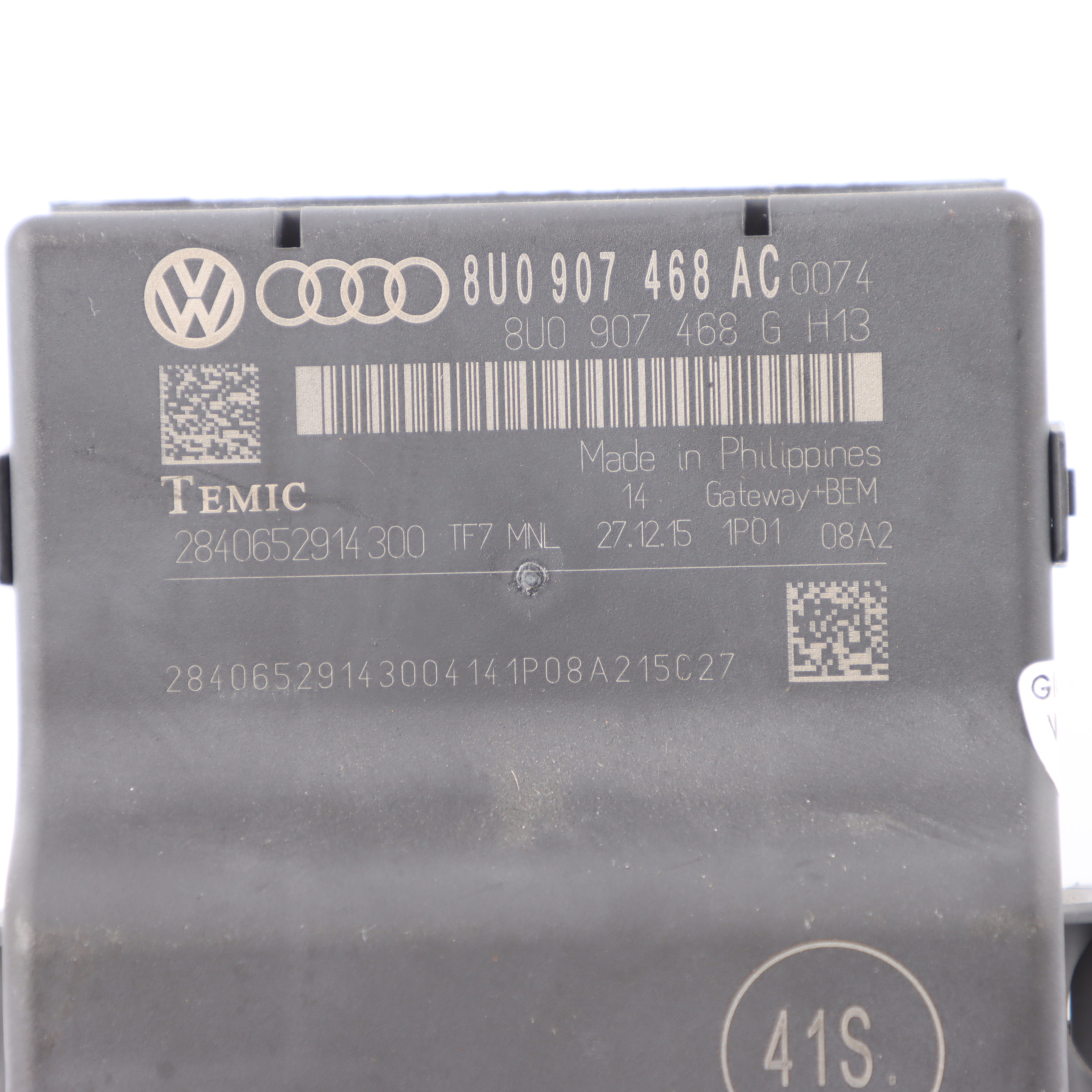 Audi A1 8X Q3 8U Passerelle centrale contrôle Module Relais ECU 8U0907468AC