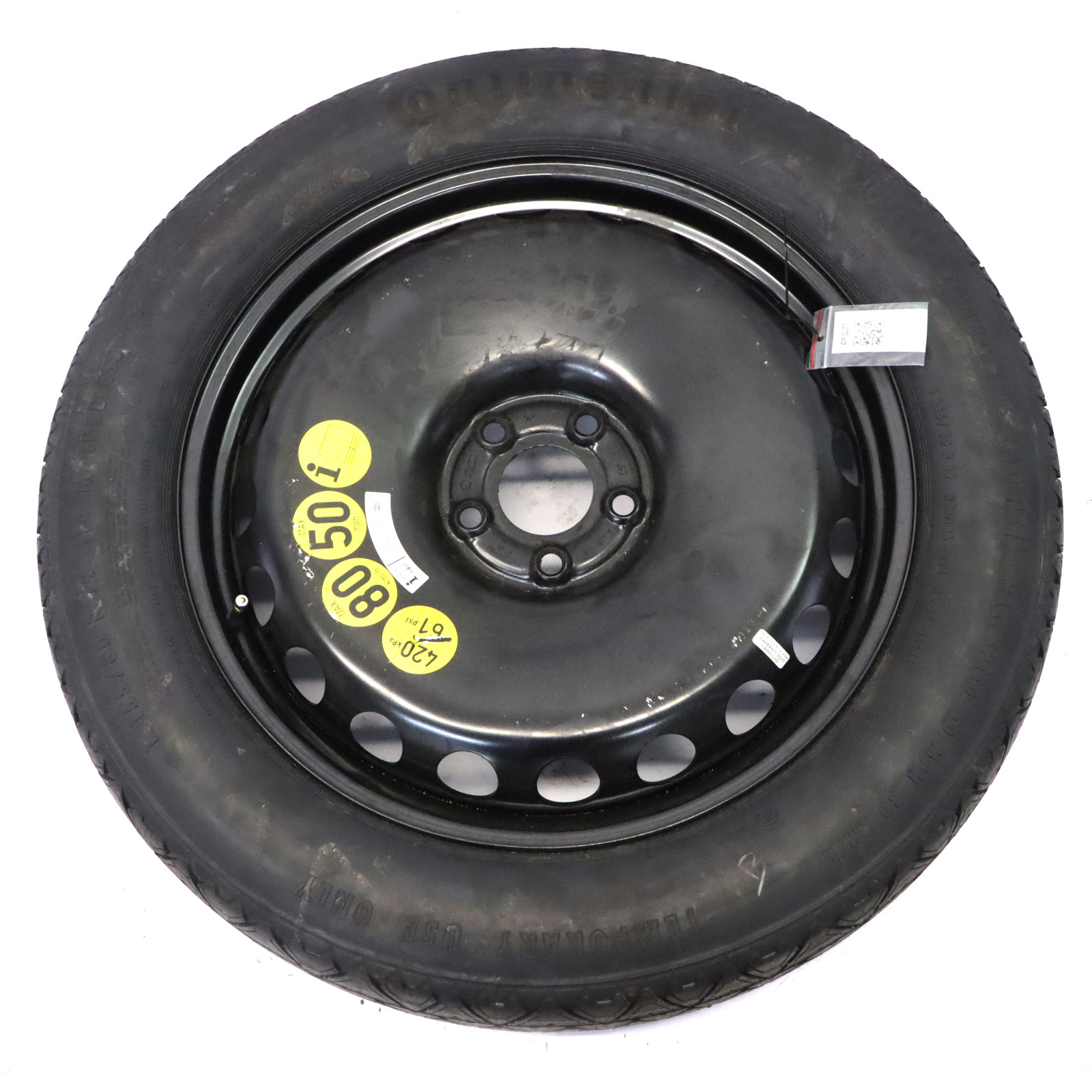 Mercedes ML W166 Roue secours 4,5J ET:40 Pneu Continental R19 155/80 A1644000102