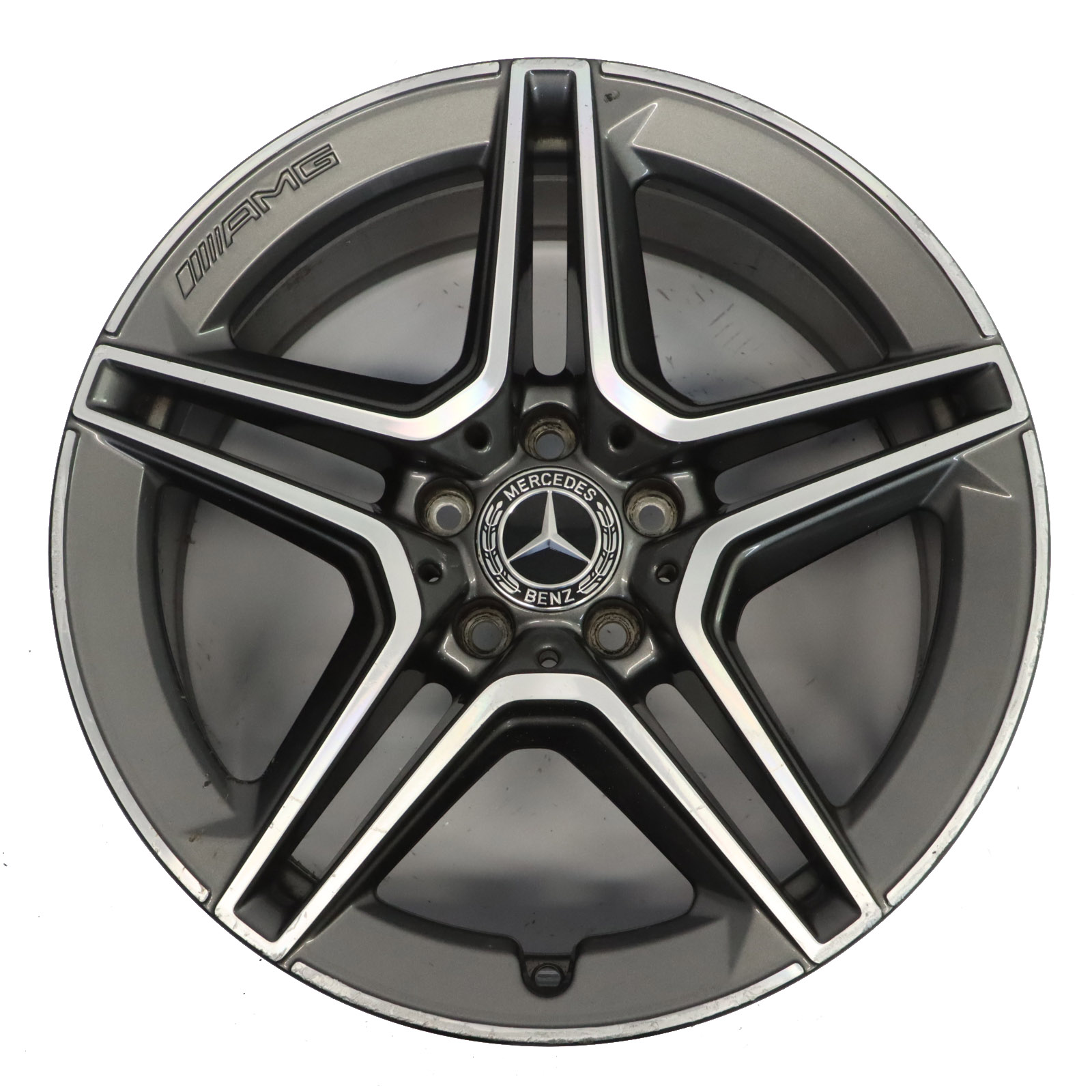 Mercedes W205 Rear Alloy Wheel Rim AMG 18" ET:49 8,5J 5 Double Spoke A2054019600