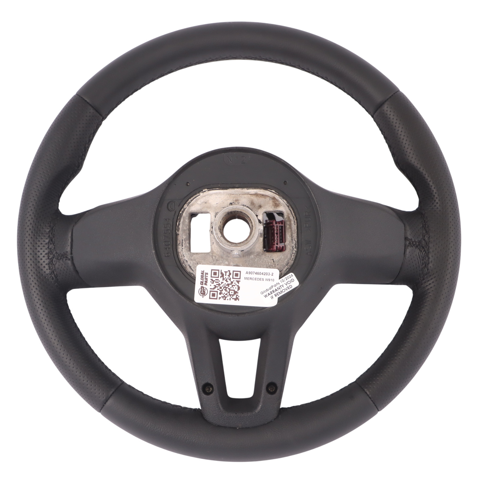 Volant Mercedes W907 W910 NOUVEAU Cuir Noir Multifonction A9074604203