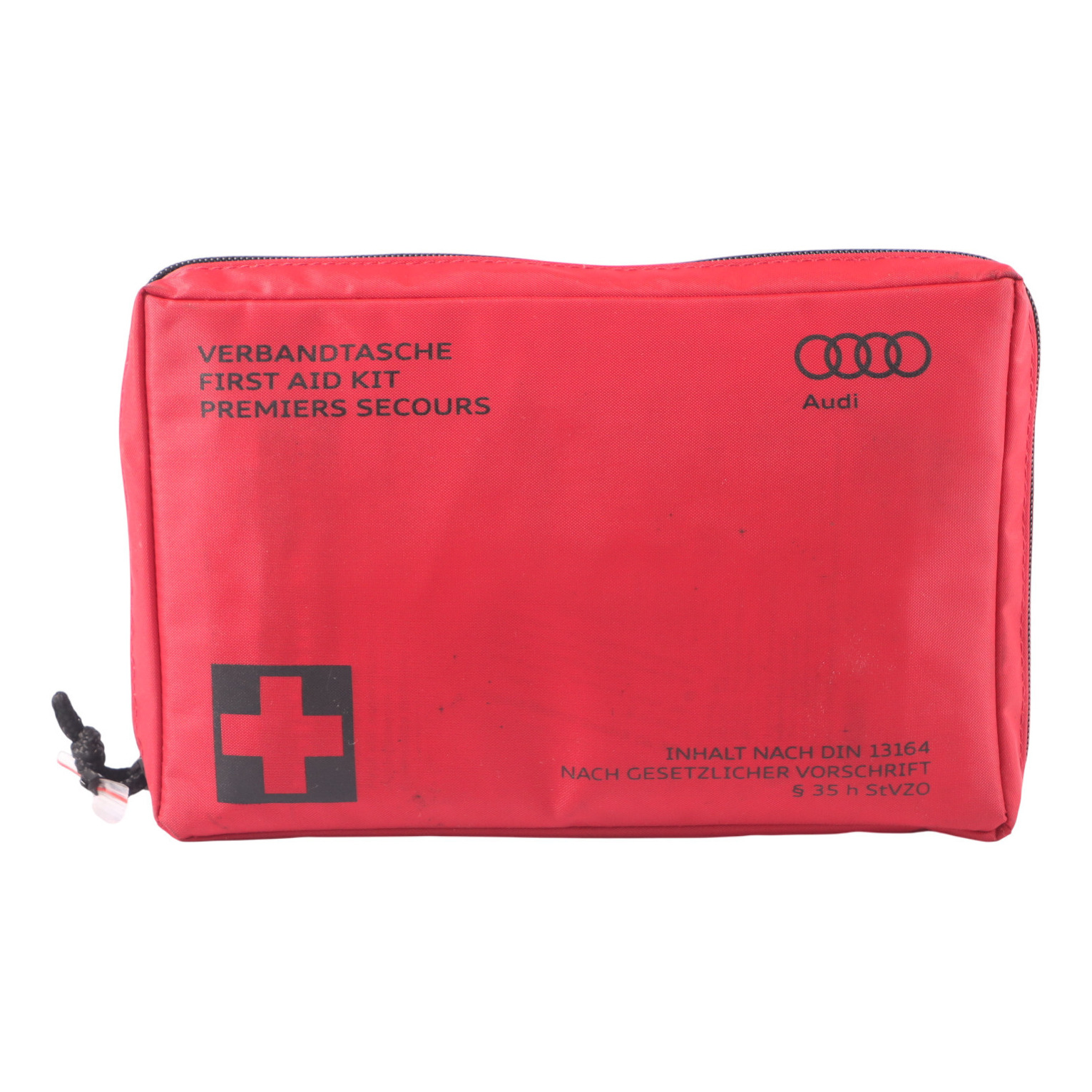 Audi A7 4G8 Kit premiers soins d'urgence Pochette bandages Sac rouge 4E0860282A