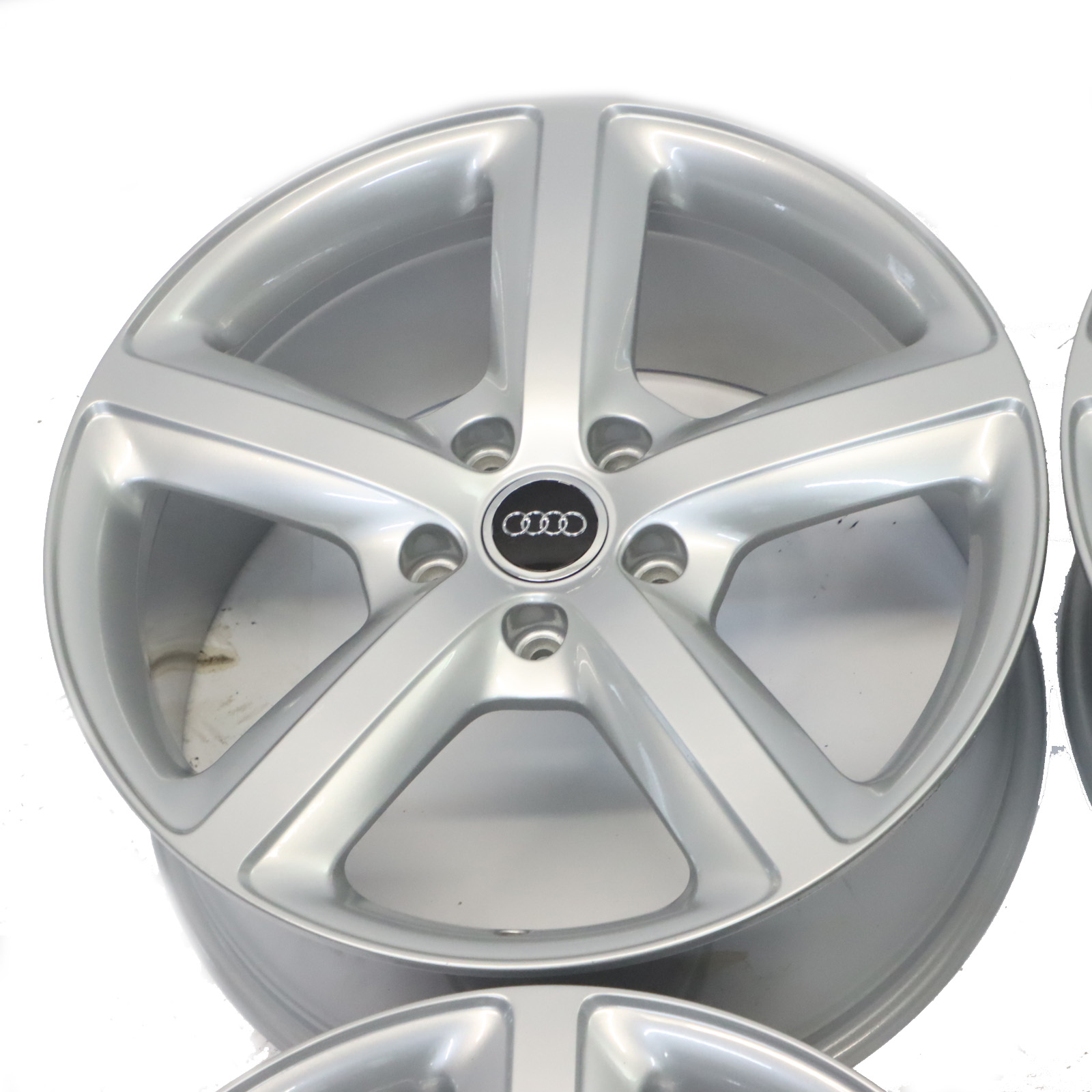 Audi Q7 4L Jantes en alliage argentées Set 20" 9J ET:60 Star Spoke 4L0601025H