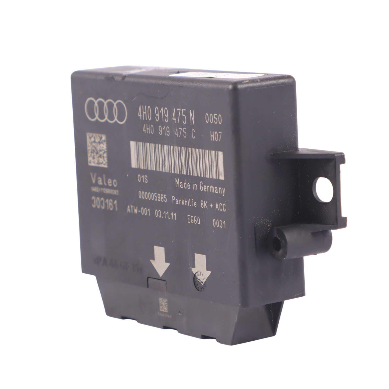 AUDI A7 4G8 Capteurs d'aide au stationnement Module de la distance 4H0919475N