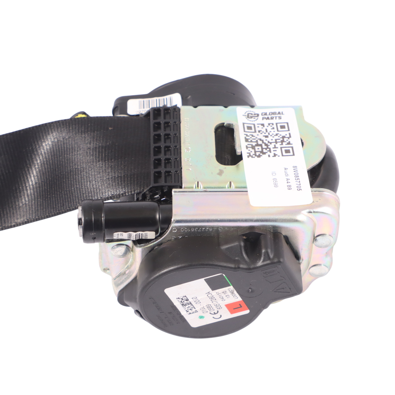 Audi A4 B9 Ceinture sécurité supérieure avant gauche Noir 8W0857705