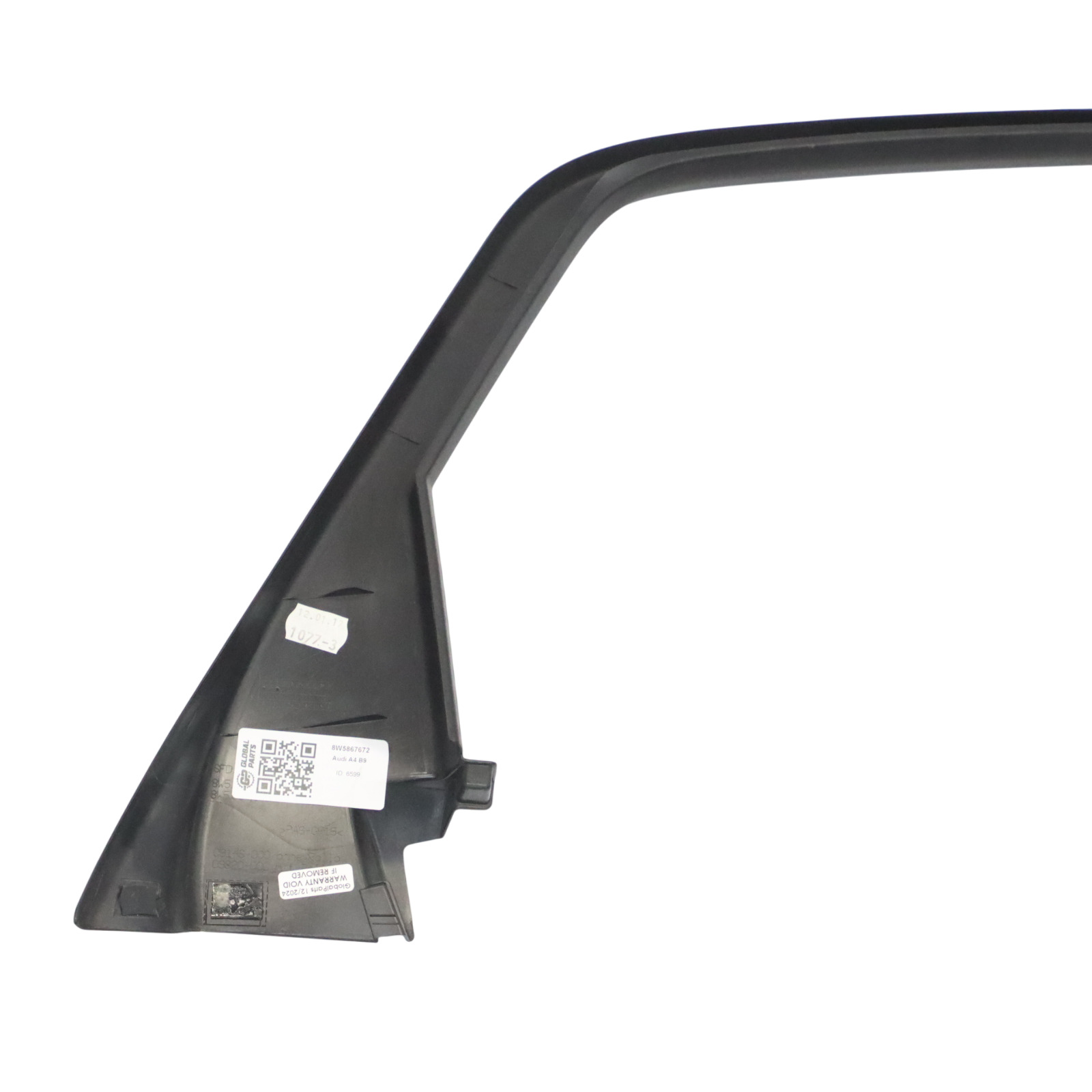 Audi A4 B9 Intérieur Cadre Fenêtre Arrière Porte Droite Joint Guide 8W5867672