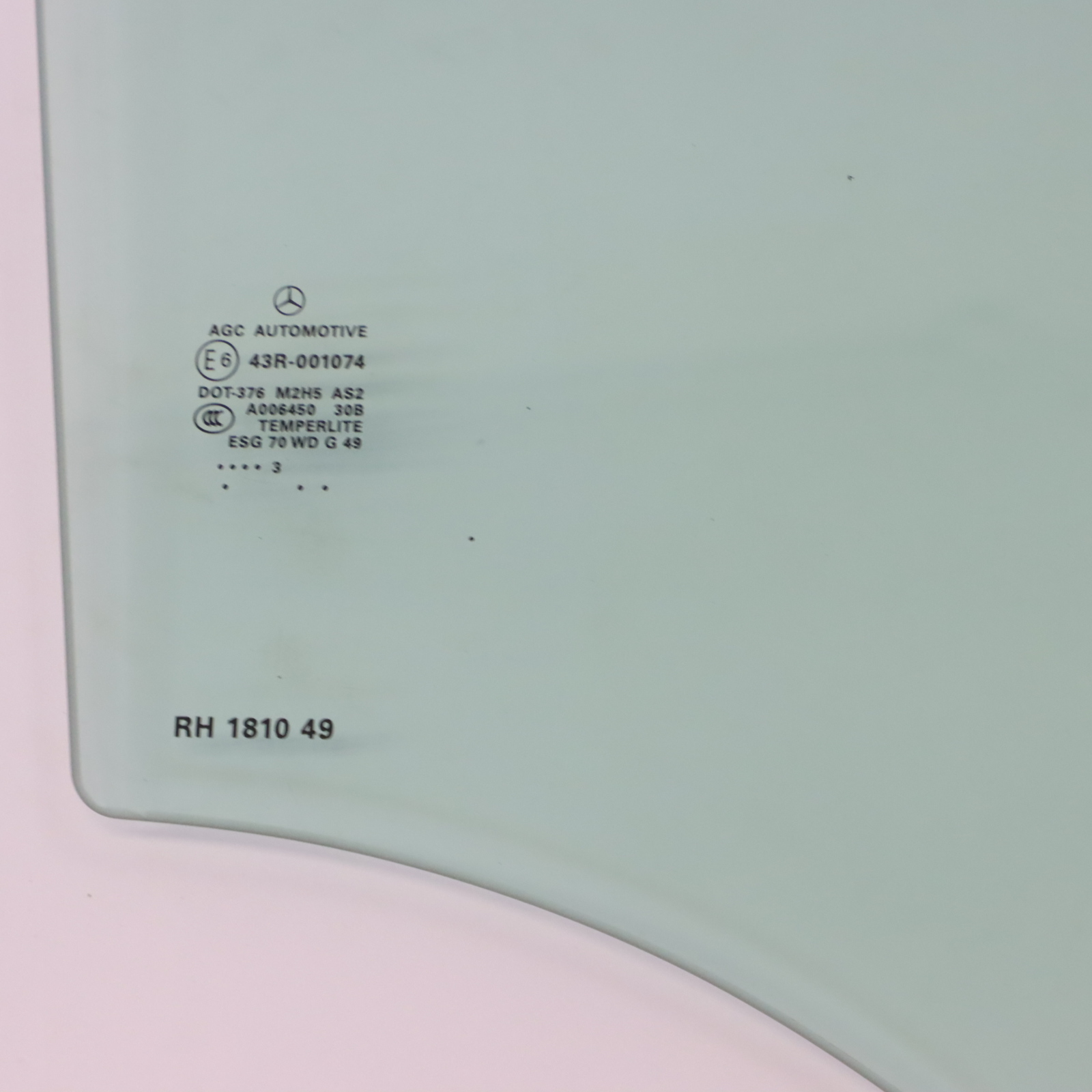 Mercedes W166 Arrière Droite Quarter Side Window Glass AS2 A1667351810