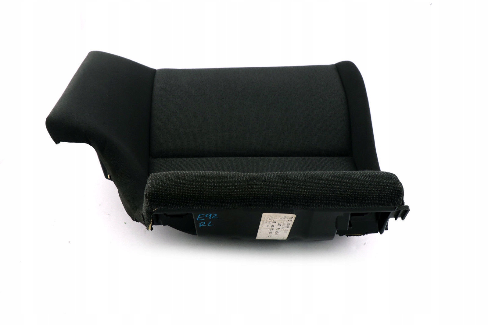 BMW 3 Series E92 Cloth Fabric Black Anthracite Rear Seat Cover Couch Left N/S