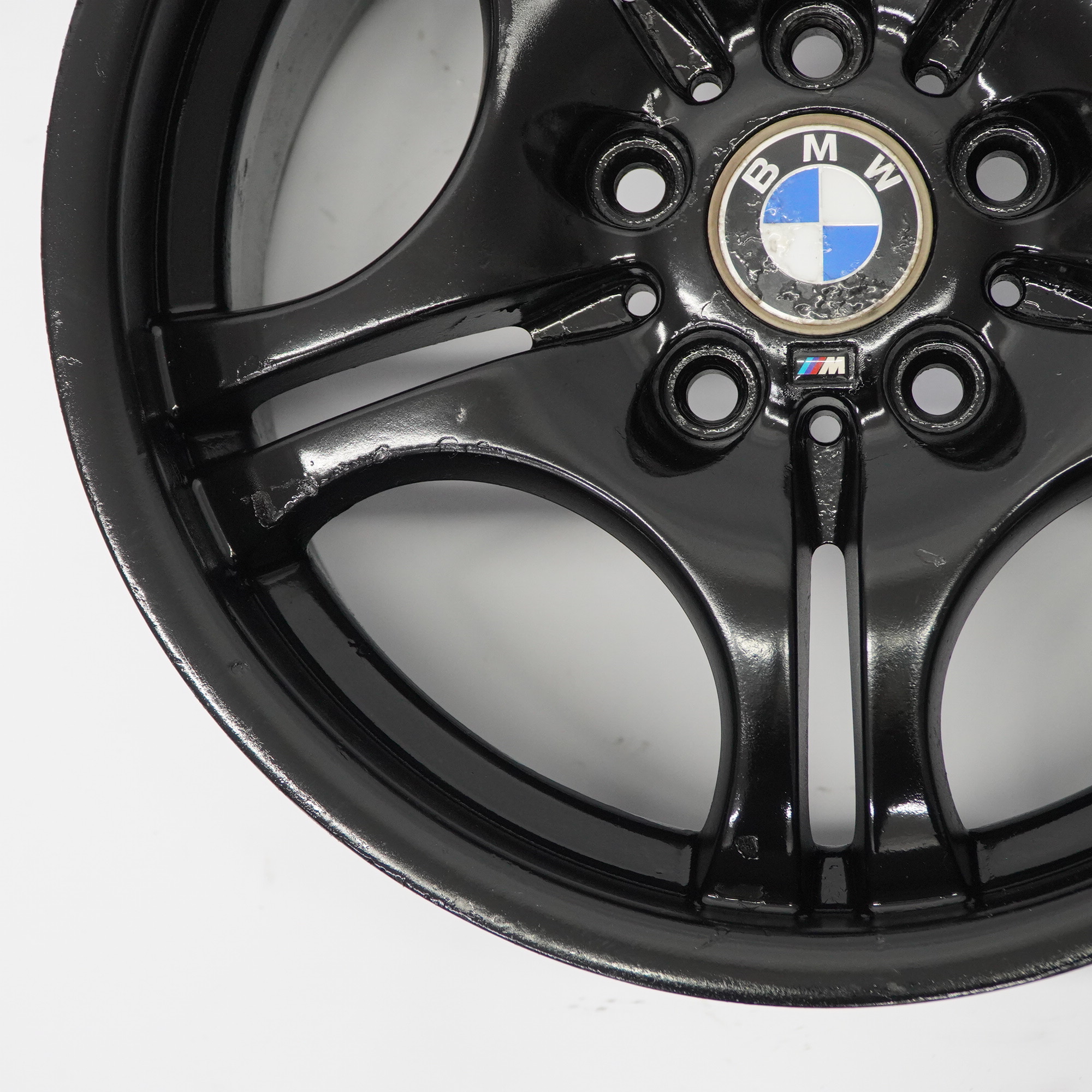 BMW E46 Arrière Roue noire Jante alliage 17" M Double rayon 68 8,5J 2229135