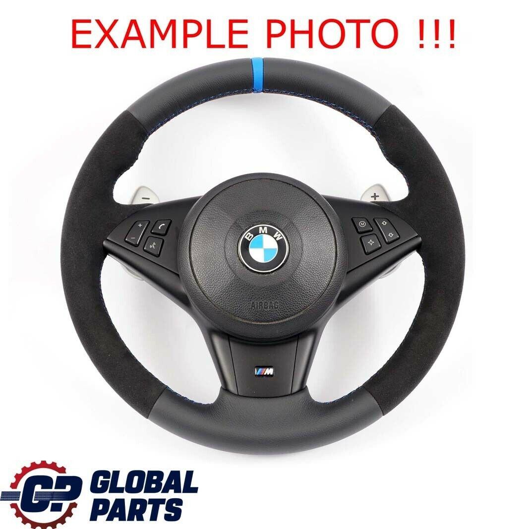 BMW E60 M5 E63 M6 NEW Black Leather M Sport Steering Wheel SMG Paddle Shift