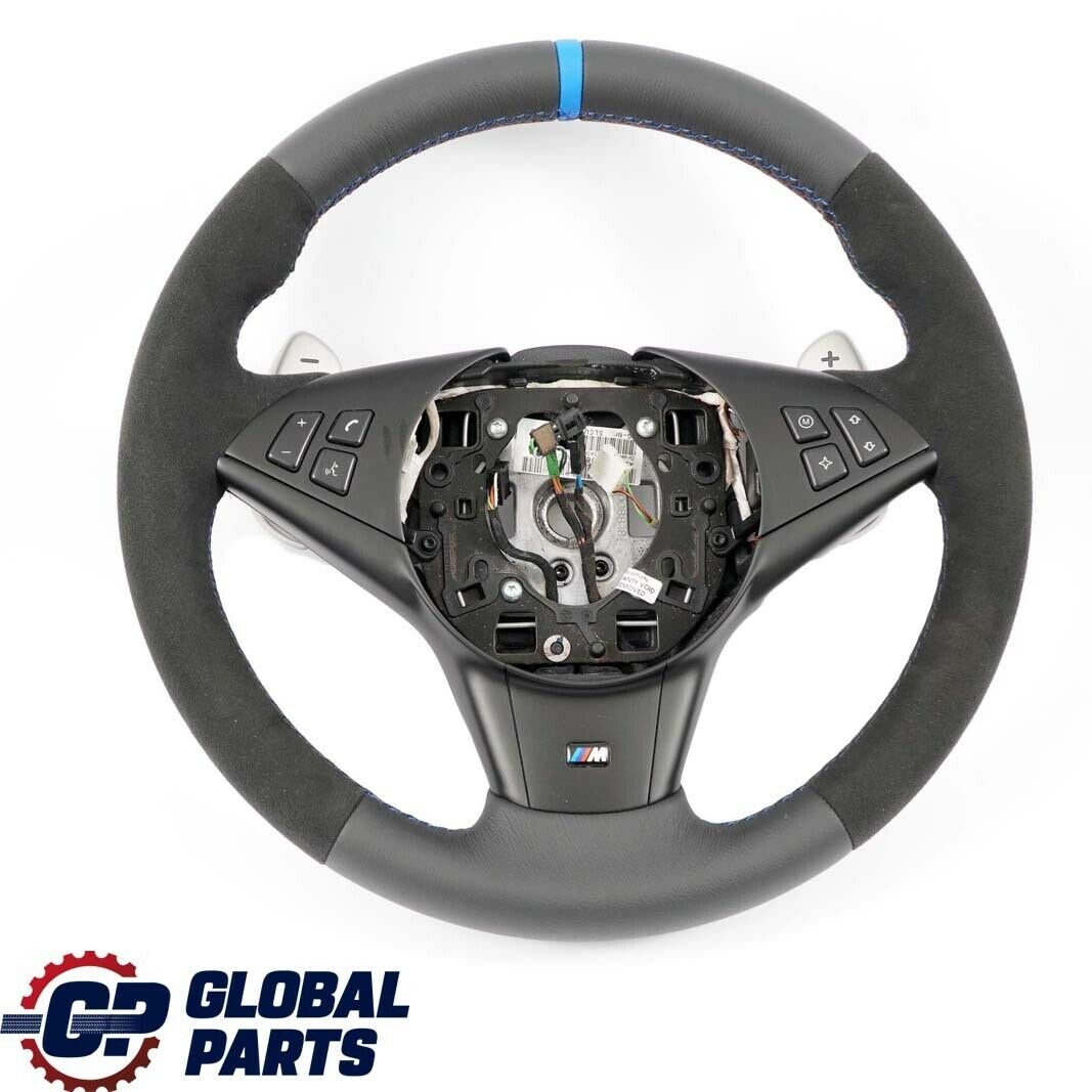 BMW E60 M5 E63 M6 NEW Black Leather M Sport Steering Wheel SMG Paddle Shift