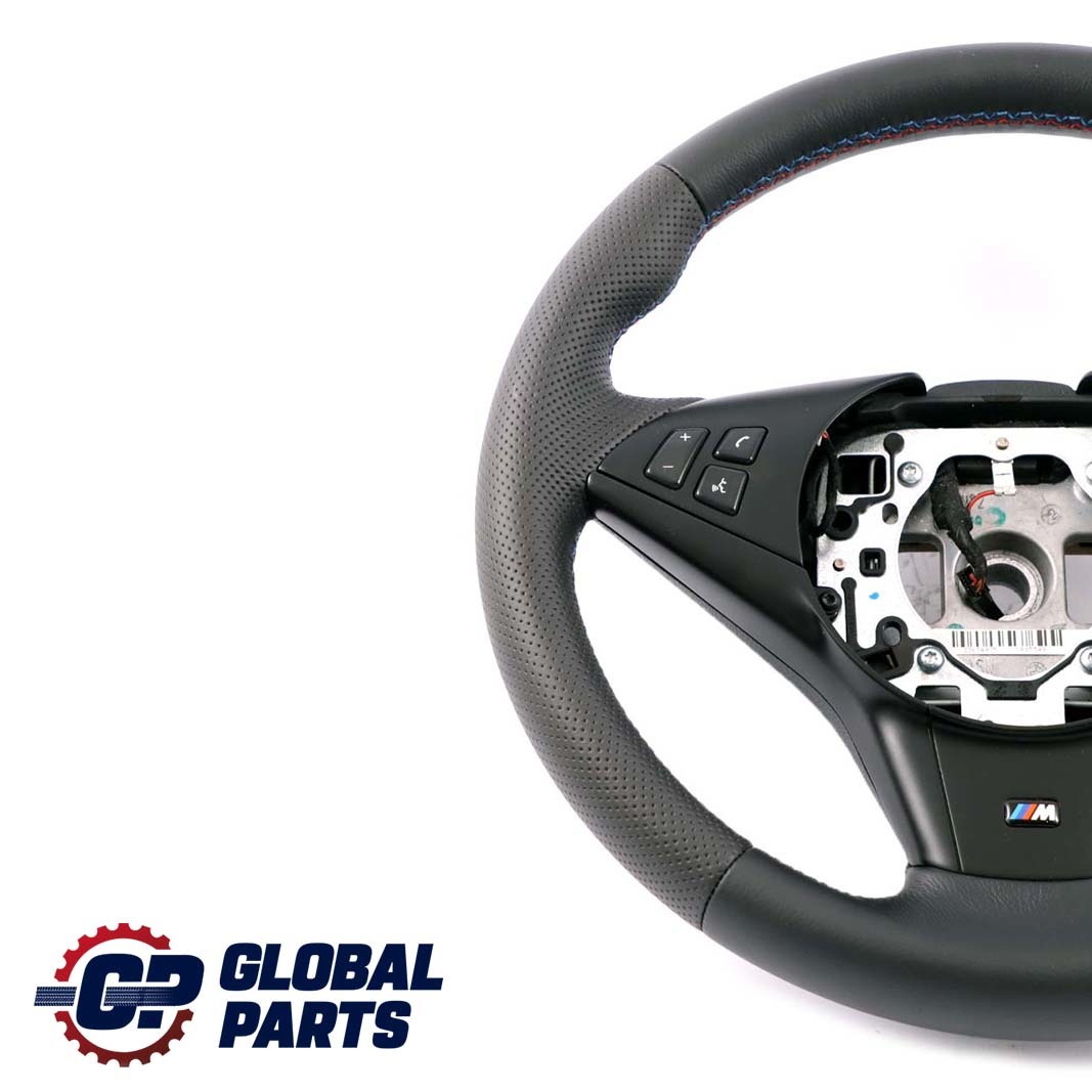 BMW 5 6 Series E60 E61 E63 E64 NEW Leather M-Sport Steering Wheel ///M-threads