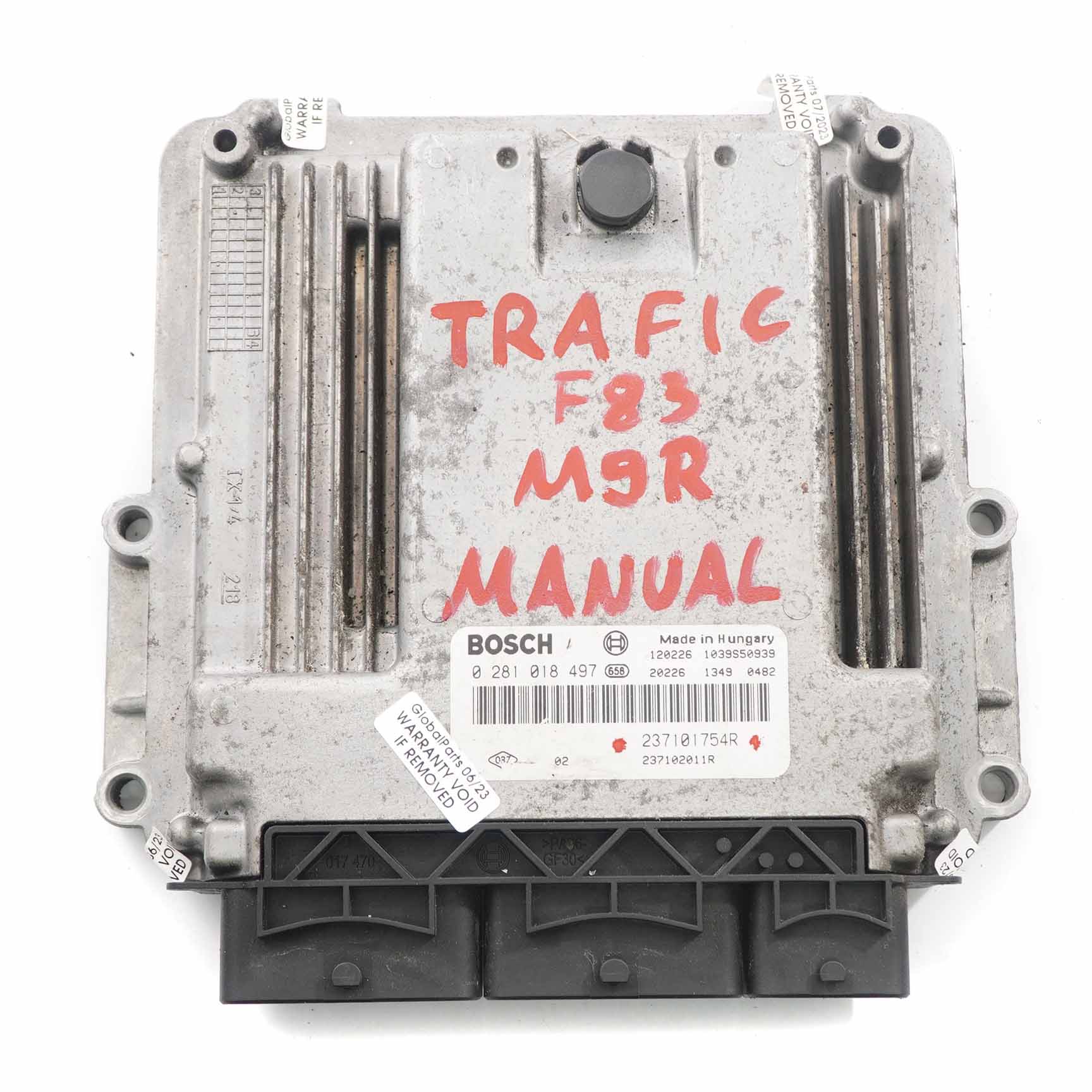 Renault Trafic F83 M9R 2.0 DCI Engine Control Unit Module ECU 237101754R Manual