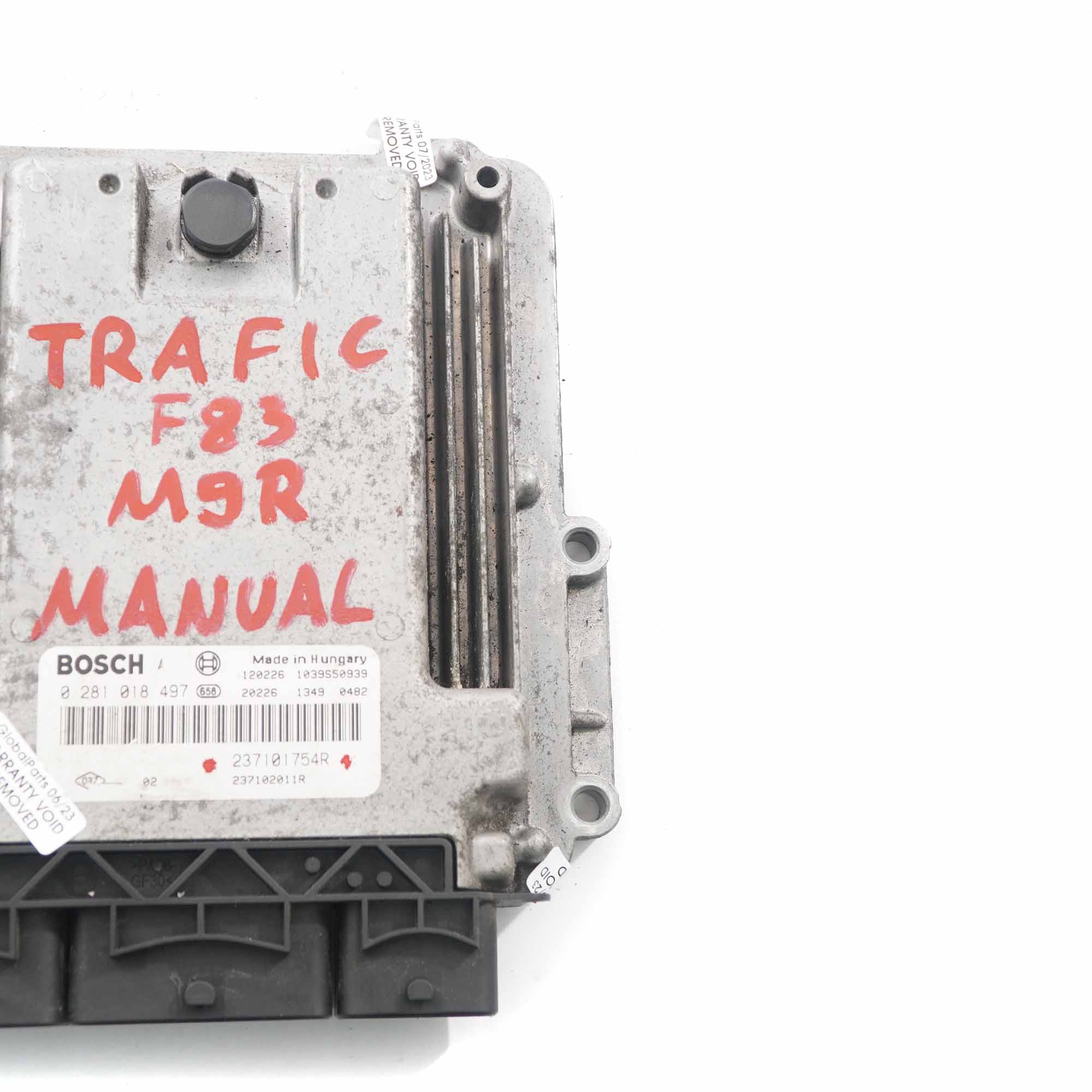 Renault Trafic F83 M9R 2.0 DCI Engine Control Unit Module ECU 237101754R Manual