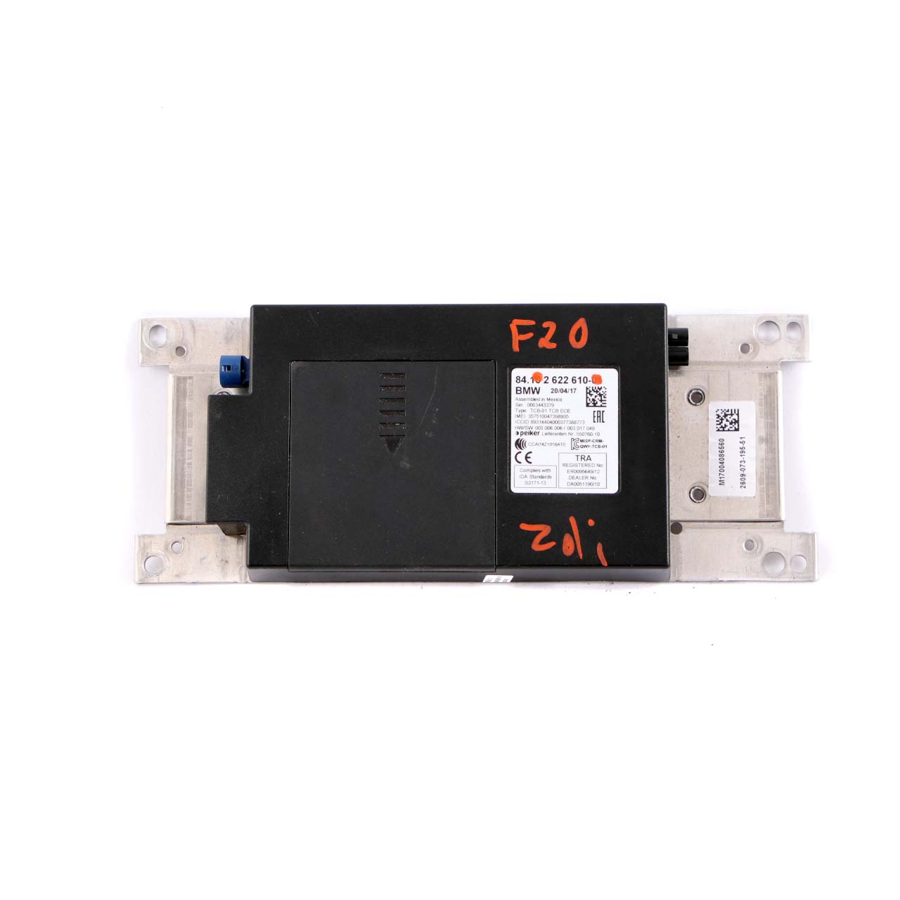 BMW F10 F20 F23 F30 Bluetooth Teleservices GPS Telematics Control Module 2622610