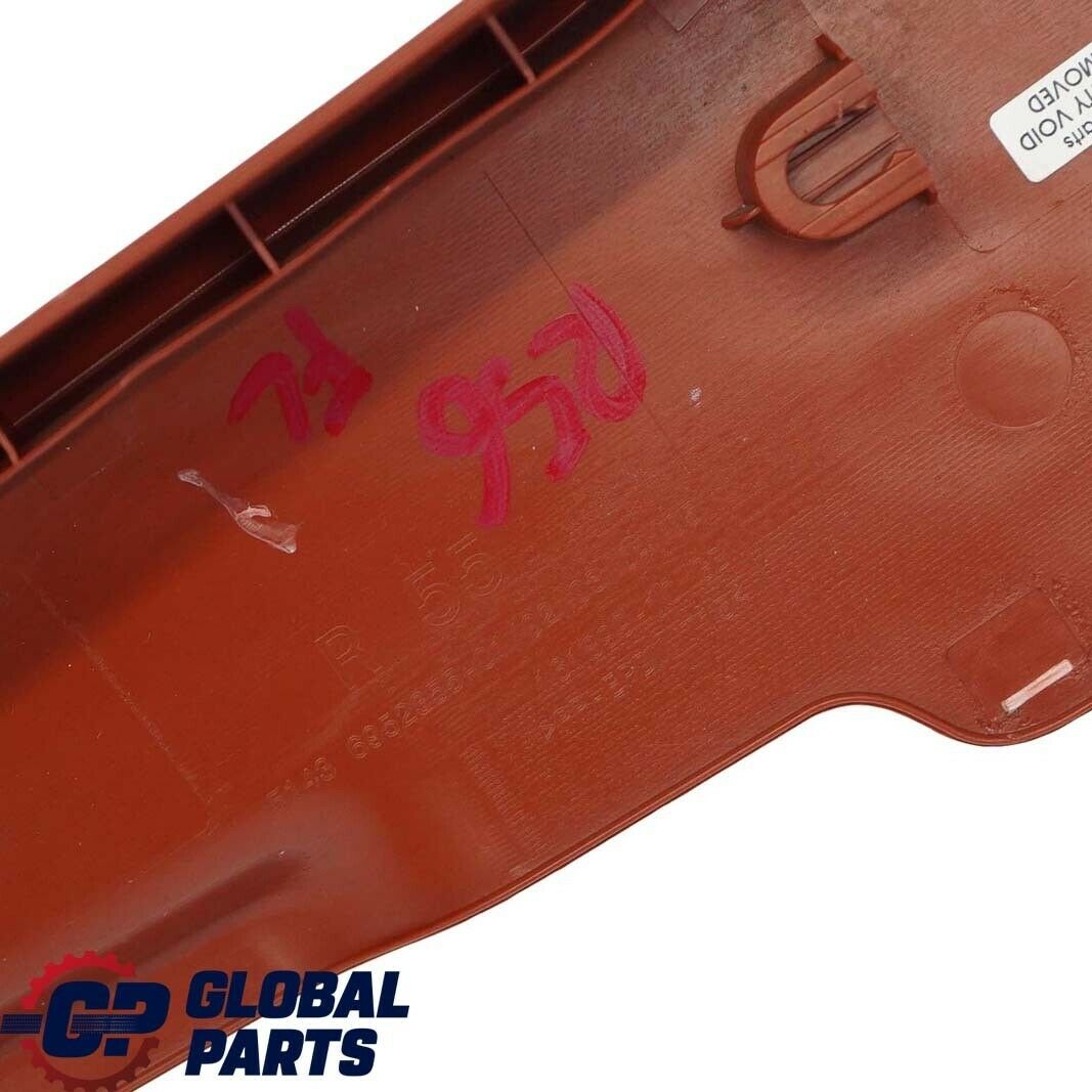 BMW MINI Cooper R56 Front Left N/S Lateral Entry Trim Panel Bottom Redwood Red