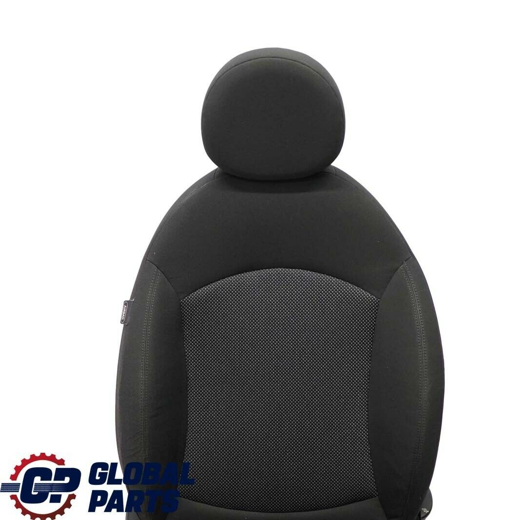 Mini Cooper One R55 R56 Sport Cloth Fabric Carbon Black Front Right Seat O/S