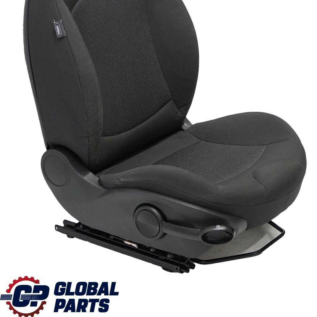 Mini Cooper One R55 R56 Sport Cloth Fabric Carbon Black Front Right Seat O/S