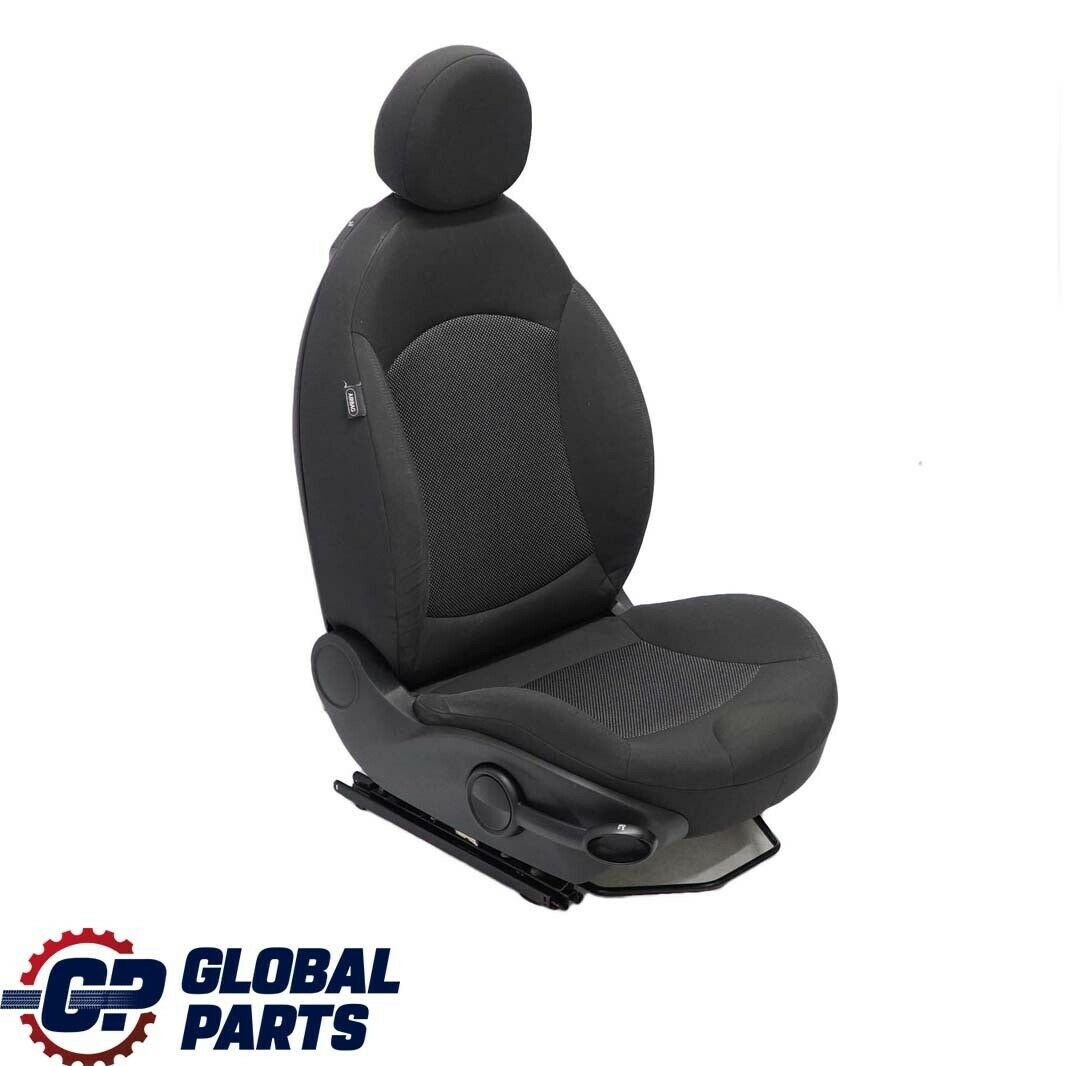 Mini Cooper One R55 R56 Sport Cloth Fabric Carbon Black Front Right Seat O/S