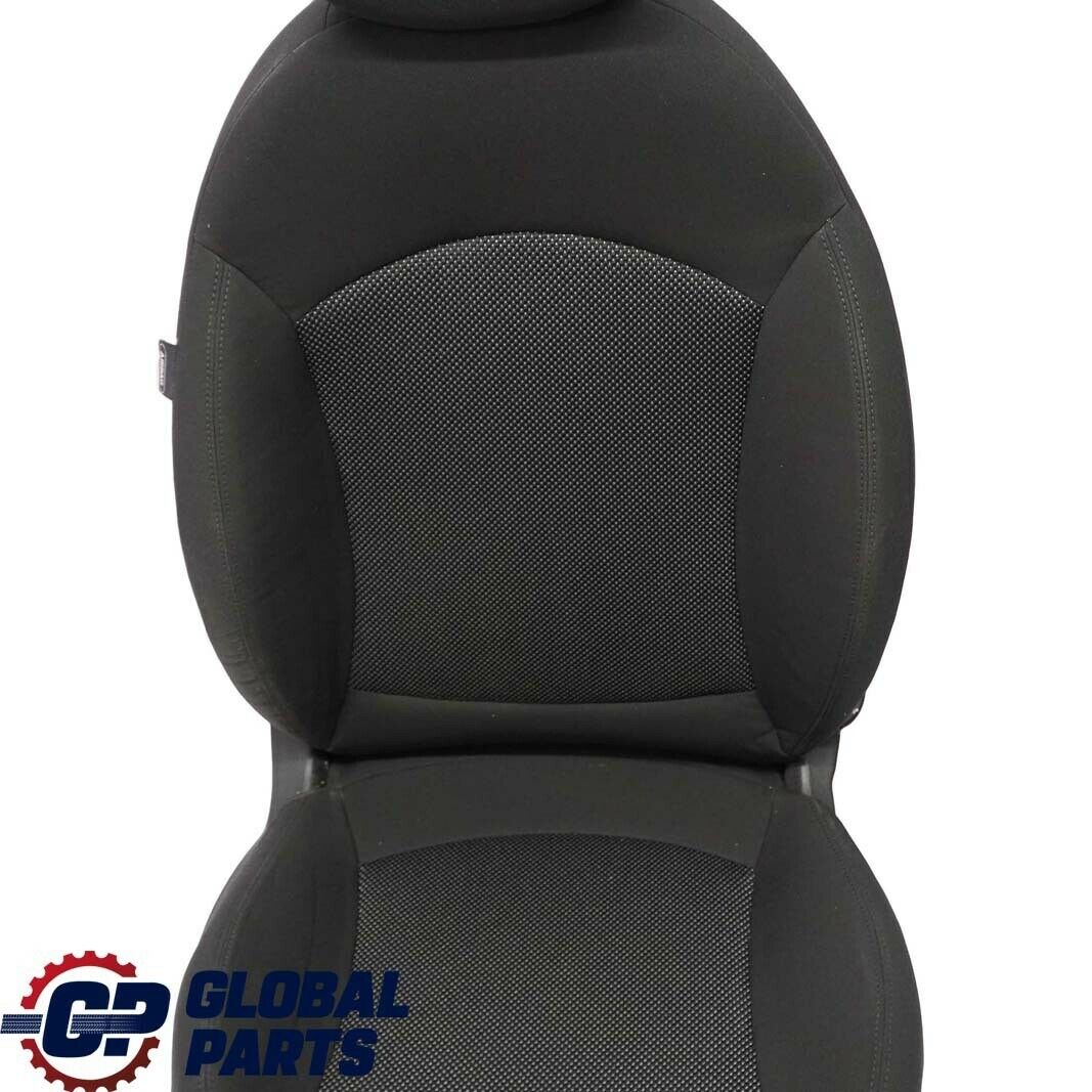 Mini Cooper One R55 R56 Sport Cloth Fabric Carbon Black Front Right Seat O/S