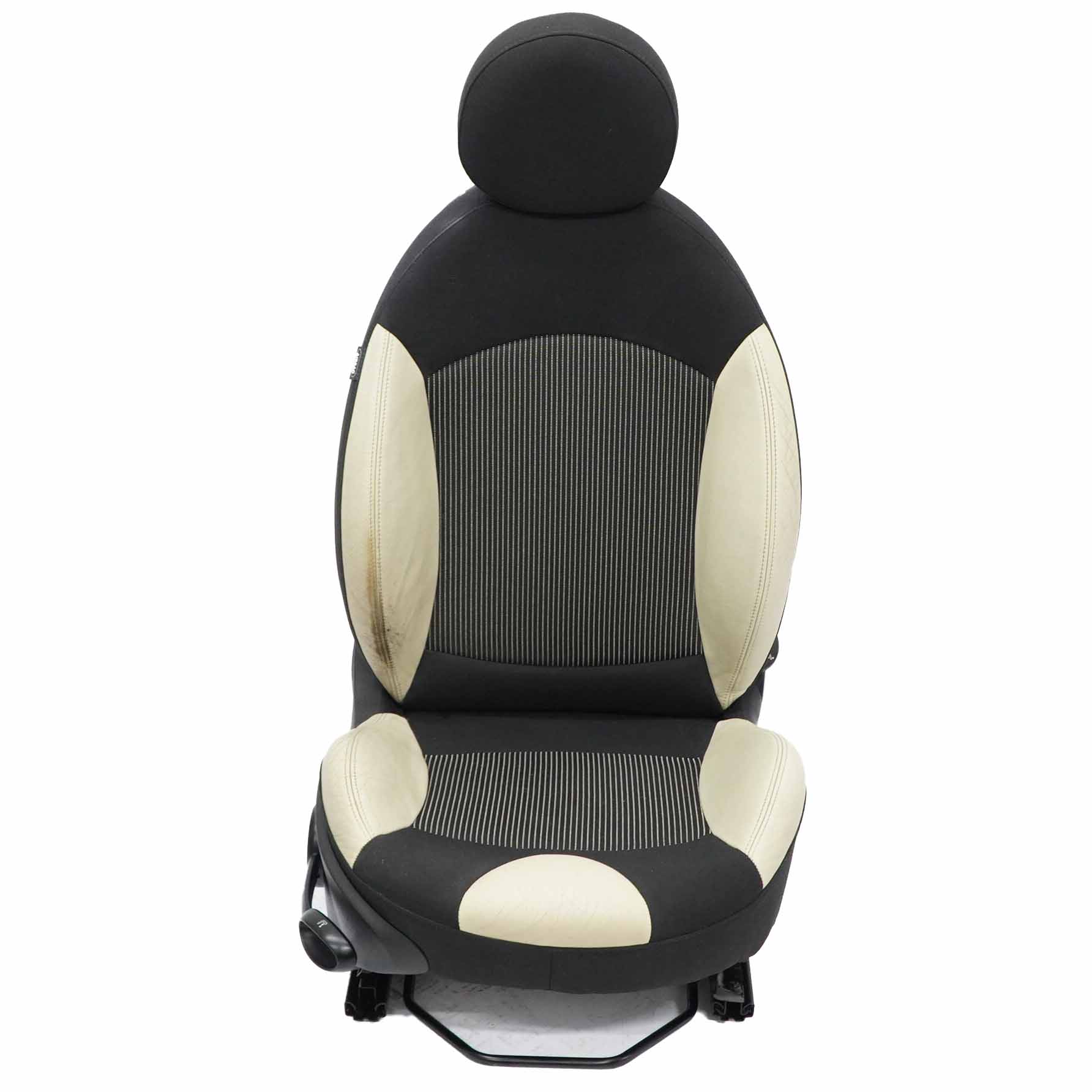 MINI Cooper One R55 R56 R57 Sport Cloth Cream Leather Front Right O/S Seat