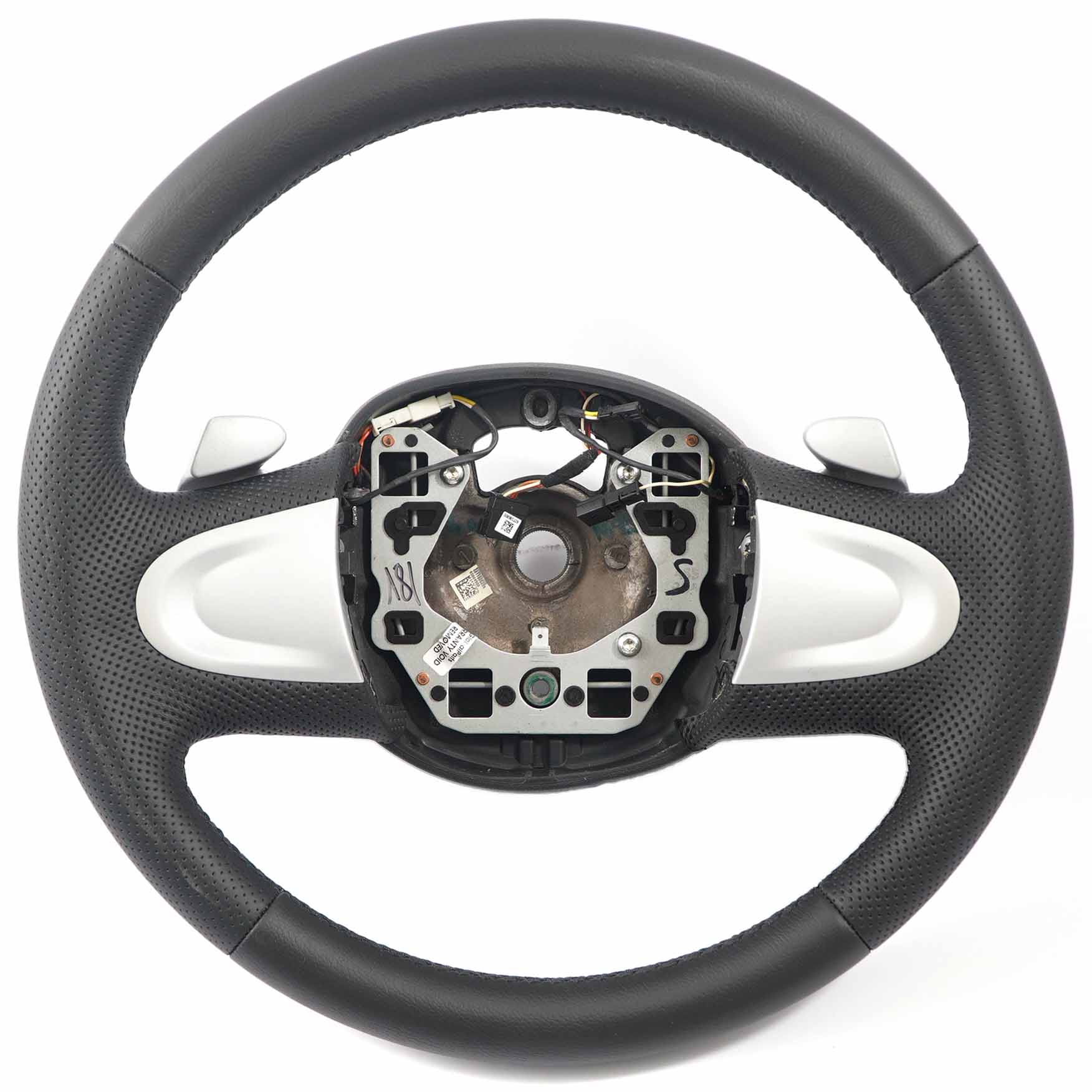 Mini Cooper R55 R56 R57 NEW Black Leather Sport Look Steering Wheel Paddle