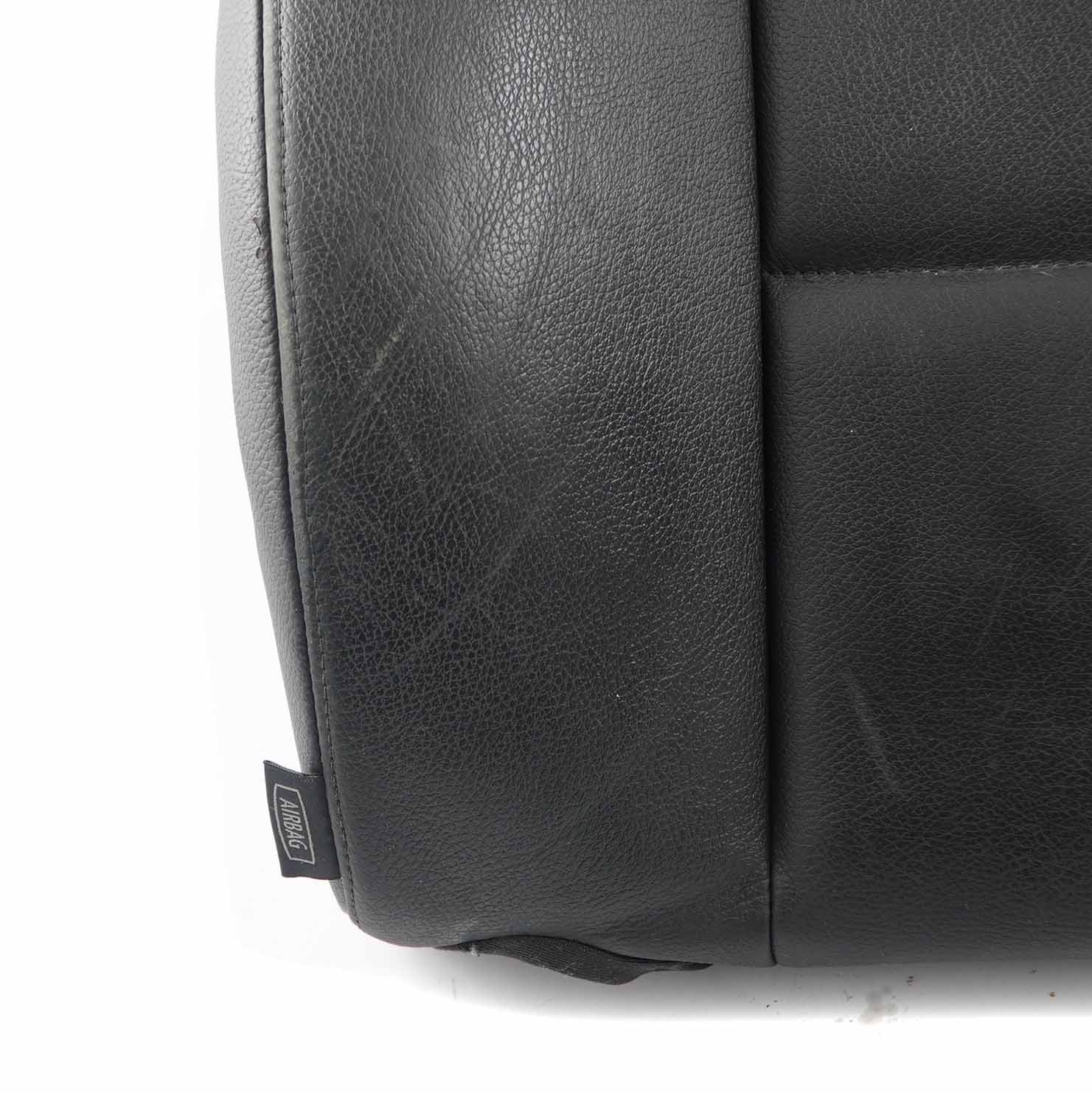 BMW E84 Seat Backrest Front Right O/S Heated Back Cover Black Leather Nevada