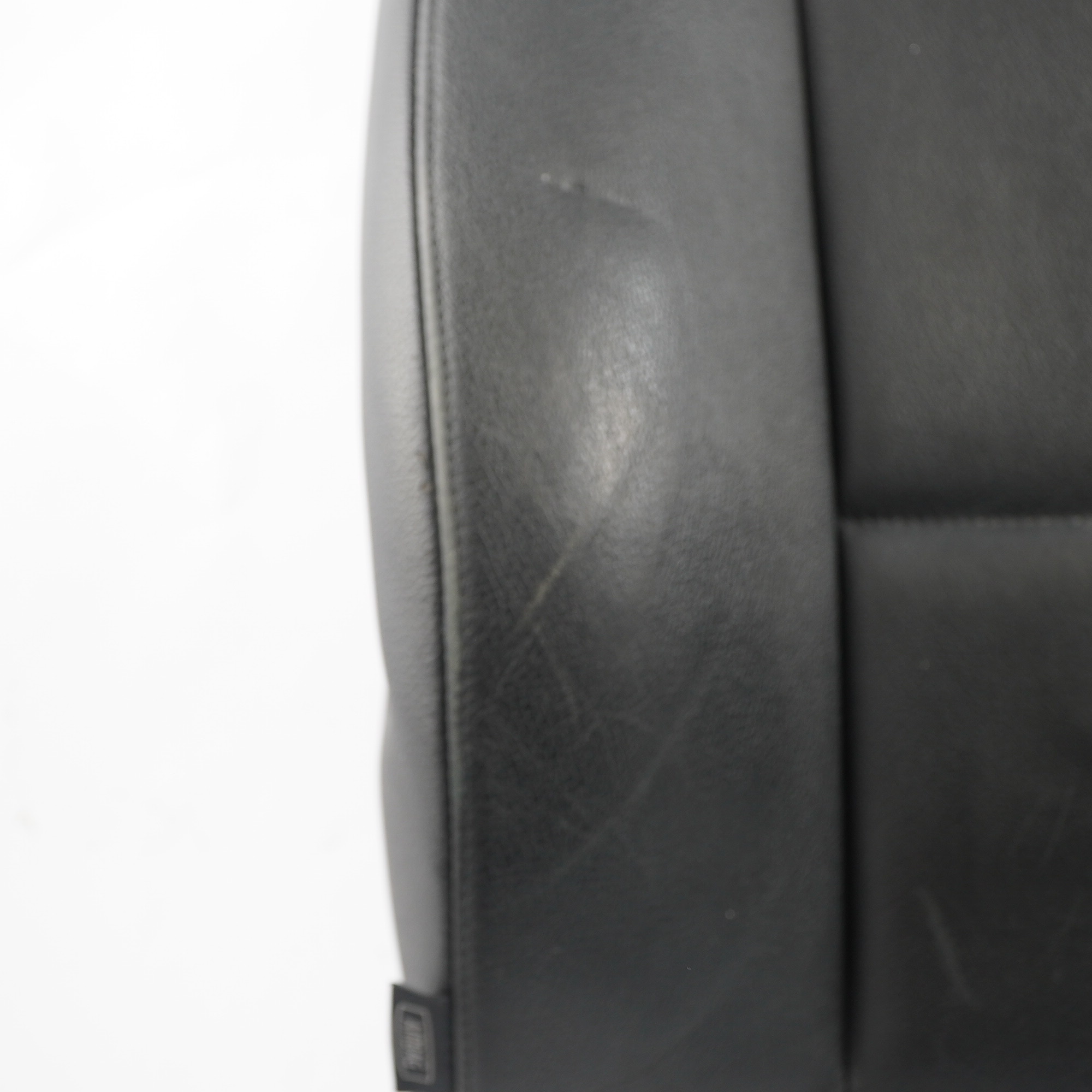 BMW E84 Seat Backrest Front Right O/S Heated Back Cover Black Leather Nevada