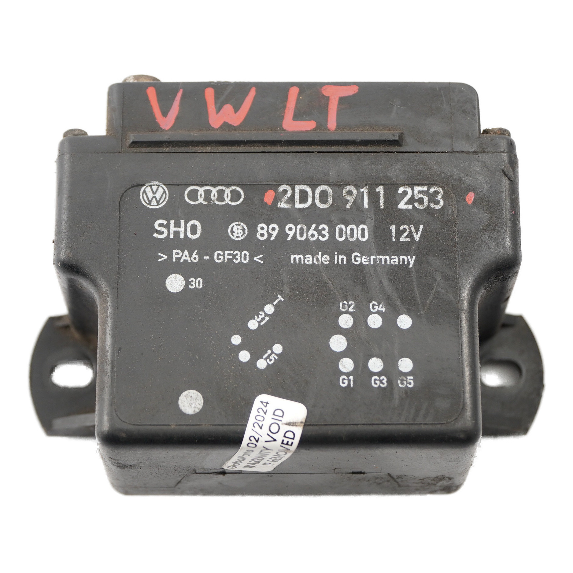 VW Volkswagen LT 35 Module bougie préchauffage contrôle de relais Noir 2D0911253