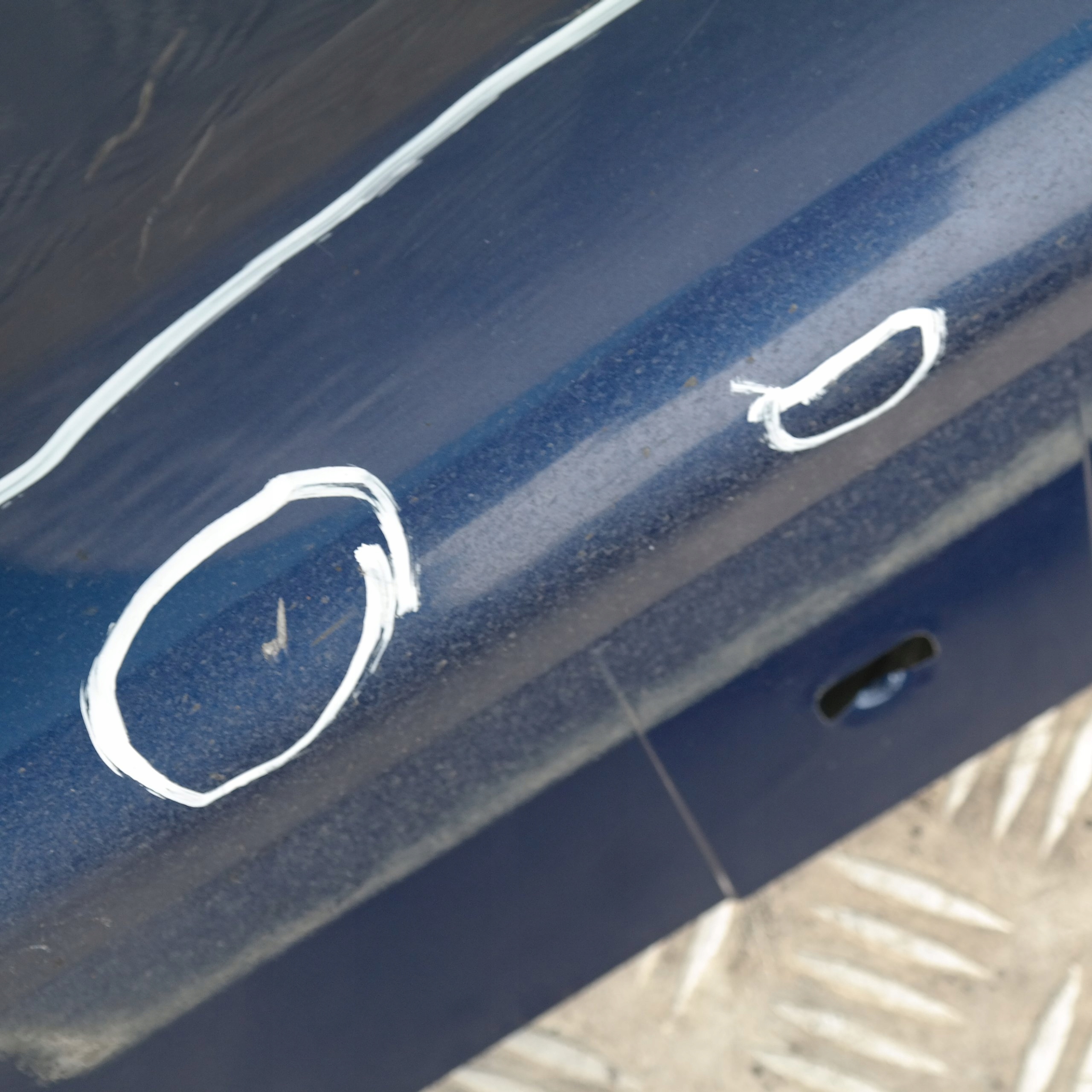 BMW 3 E90 E91 M De Sport Bas Couverture Seuil a Gauche Pivotant le Mans Bleu -