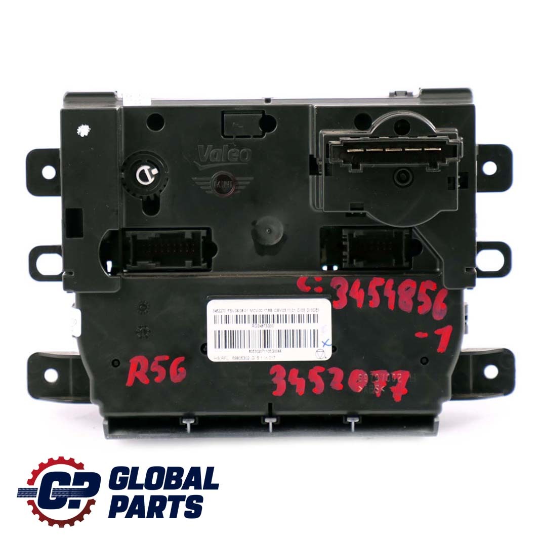 Mini Clubman R55 Cooper R56 Interrupteur de commande de chauffage 3452077