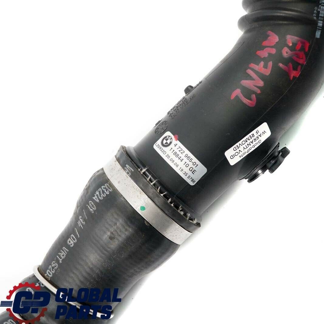 BMW 1 E87 118d 120d M47N2 Diesel Conduite a Air de Charge 4722965 11614722965