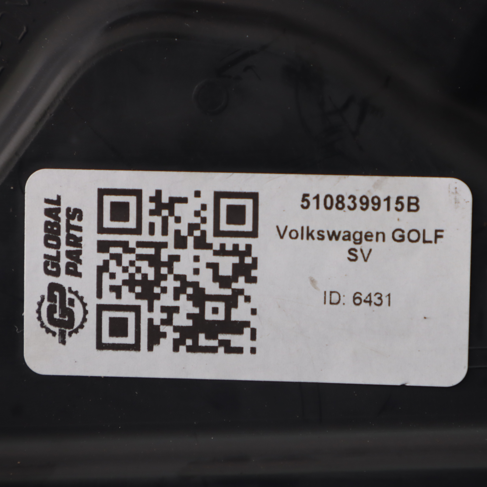 Volkswagen Golf Sportsvan Plaque recouvrement porte arrière gauche 510839915B