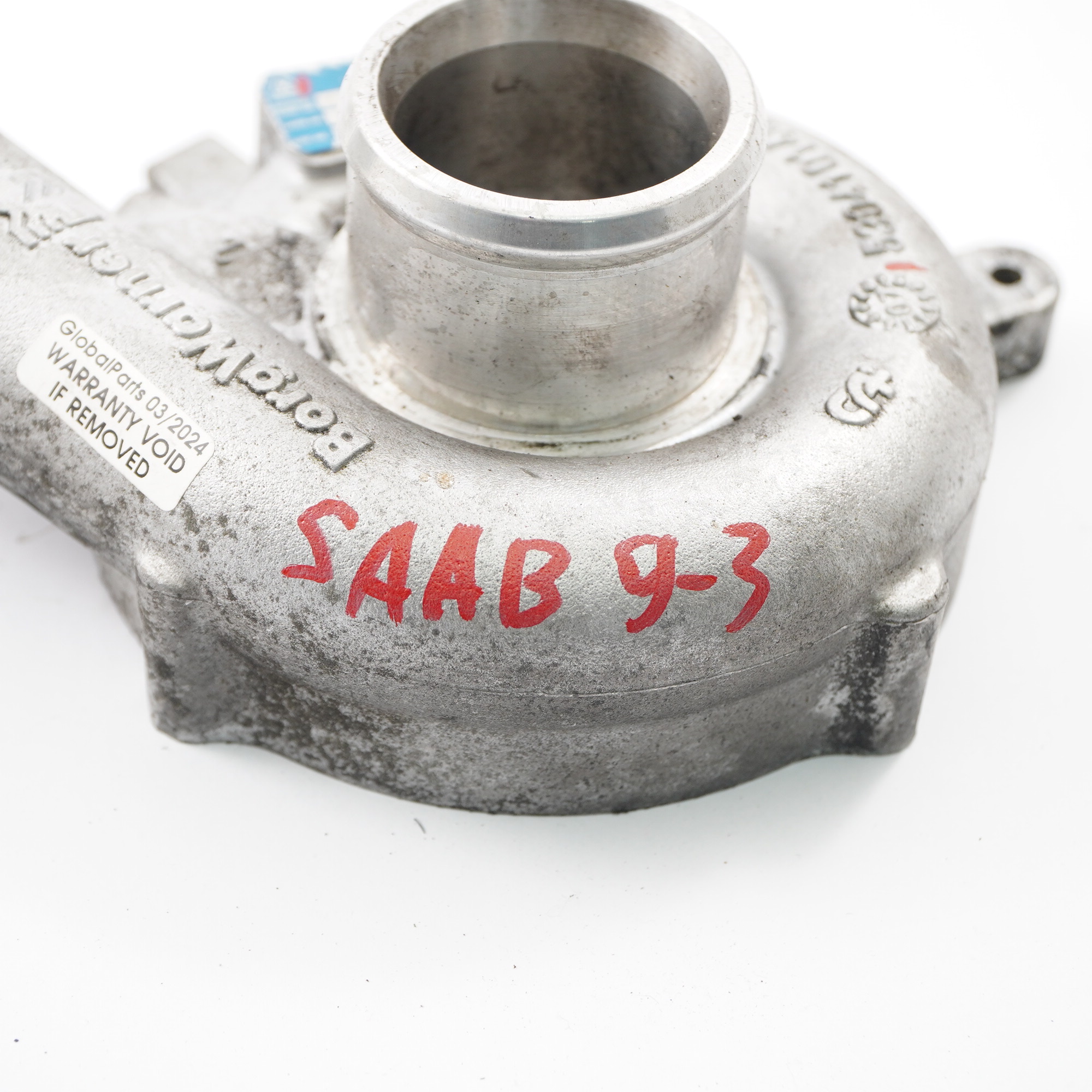 Saab 9-3 1.9 TTiD Turbo Turbocompresseur Pièce Couvercle Boîtier 53041014989