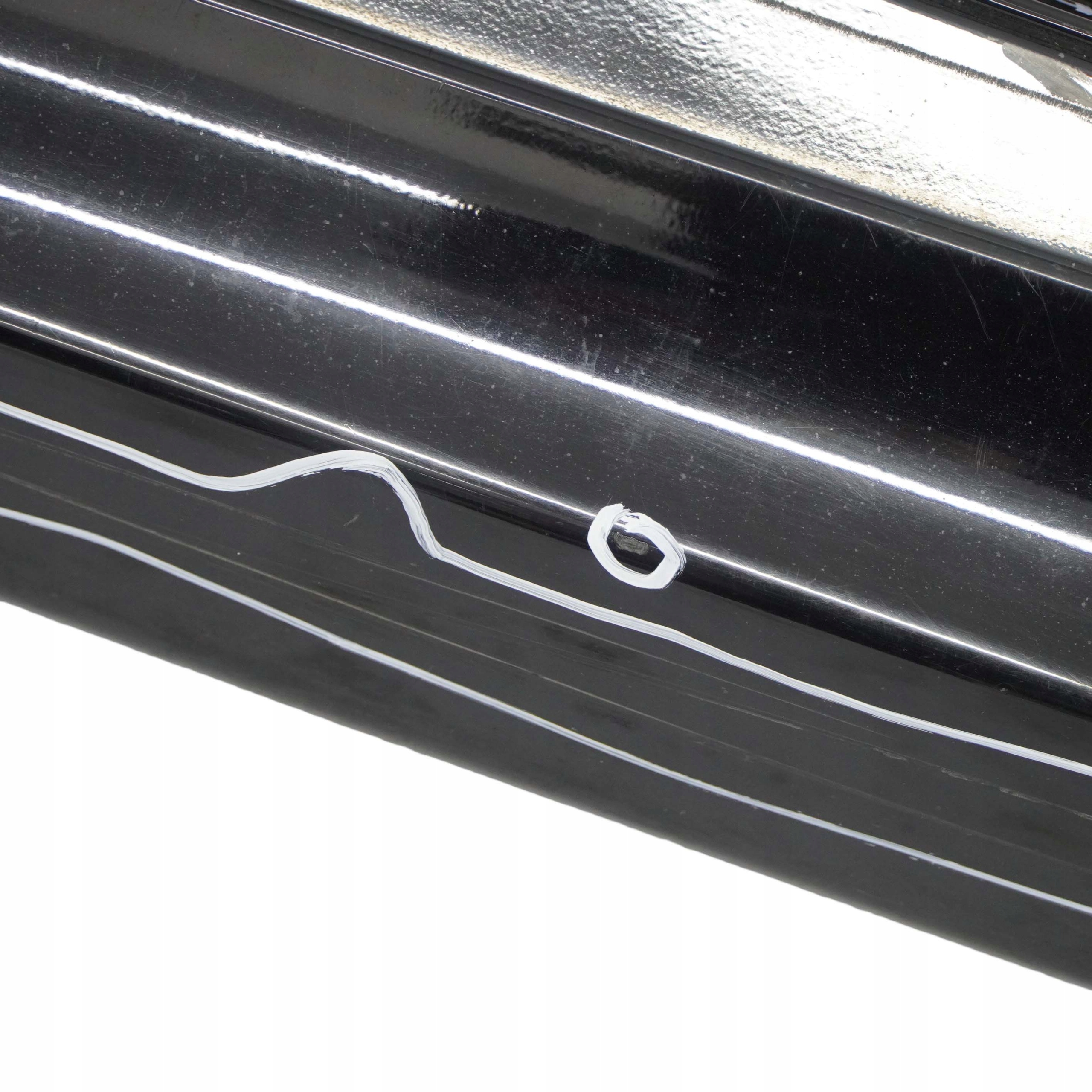 BMW E87 LCI Bas de Porte Couverture Seuil a Gauche Noir -