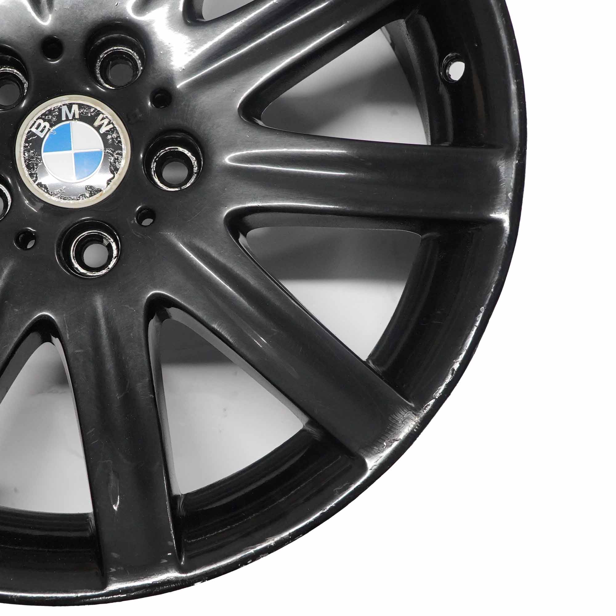 BMW E65 Avant Jante Alliage 19" Noir Roue Rayons en etoile 95 ET:24 9J