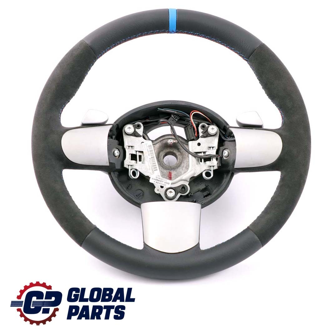 Mini Cooper R50 R52 NEW Black Leather Steering Wheel M-tricoloured Steptronic