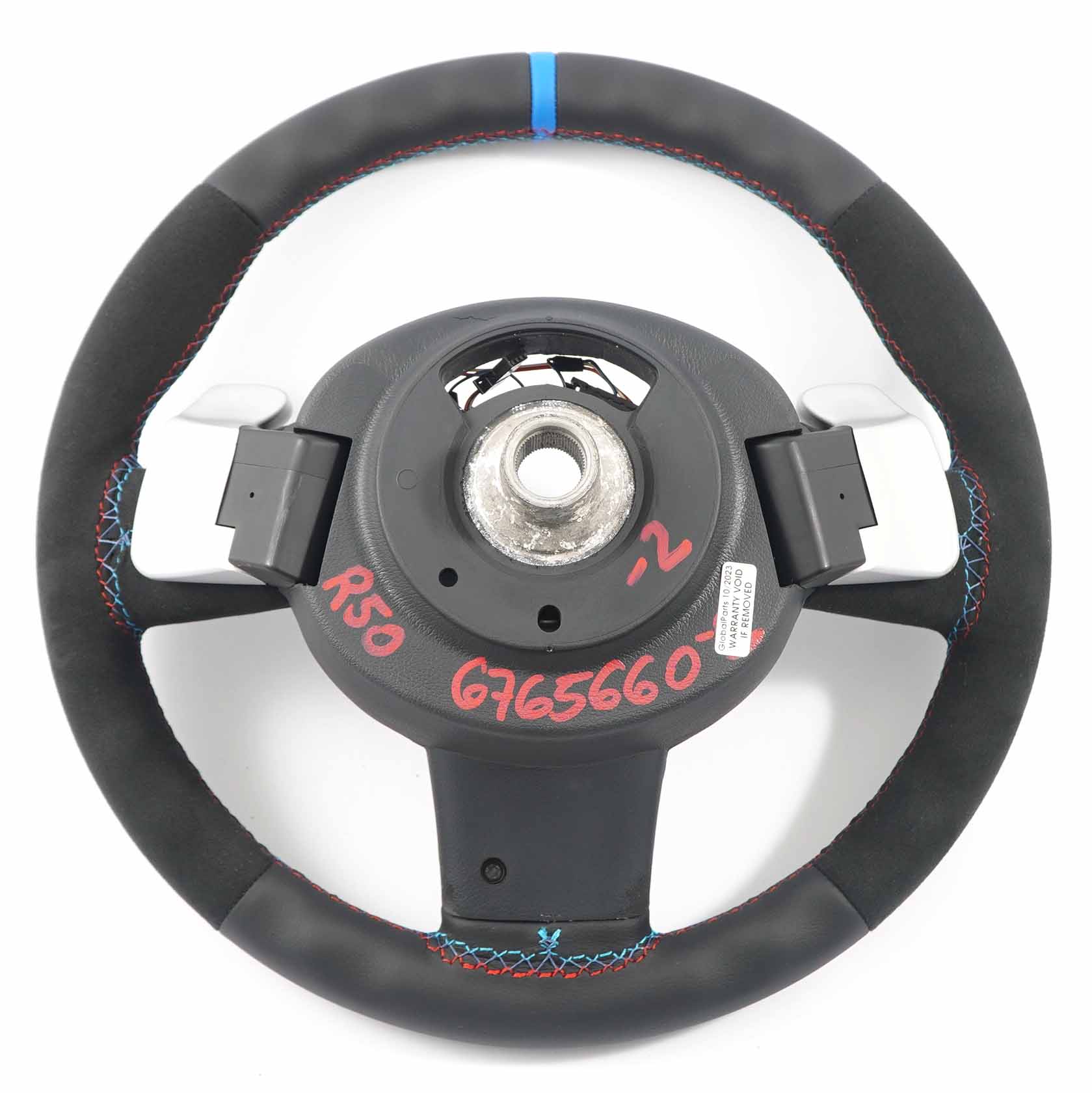 Mini Cooper R50 R52 R53 NEW Black Leather / Alcantara Steering Wheel Steptronic