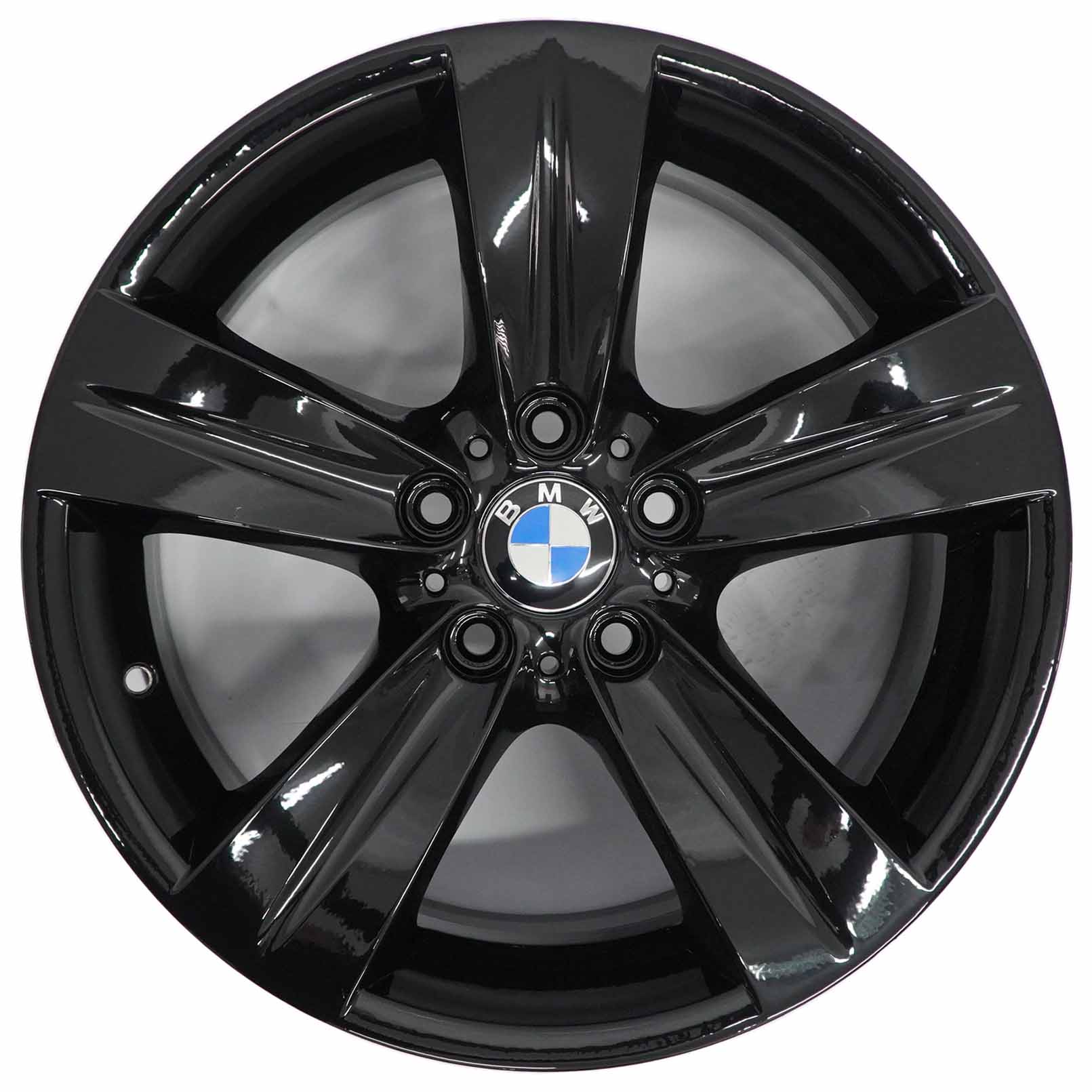 BMW E90 E91 Complete Set 4x Alloy Wheel Rim Black 18" Star Spoke 189