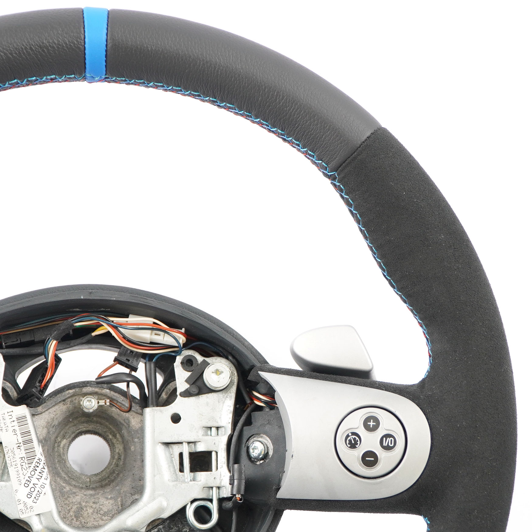 Mini R50 R53 NEW Black Leather Sport Steering Wheel Steptronic Multifunction 