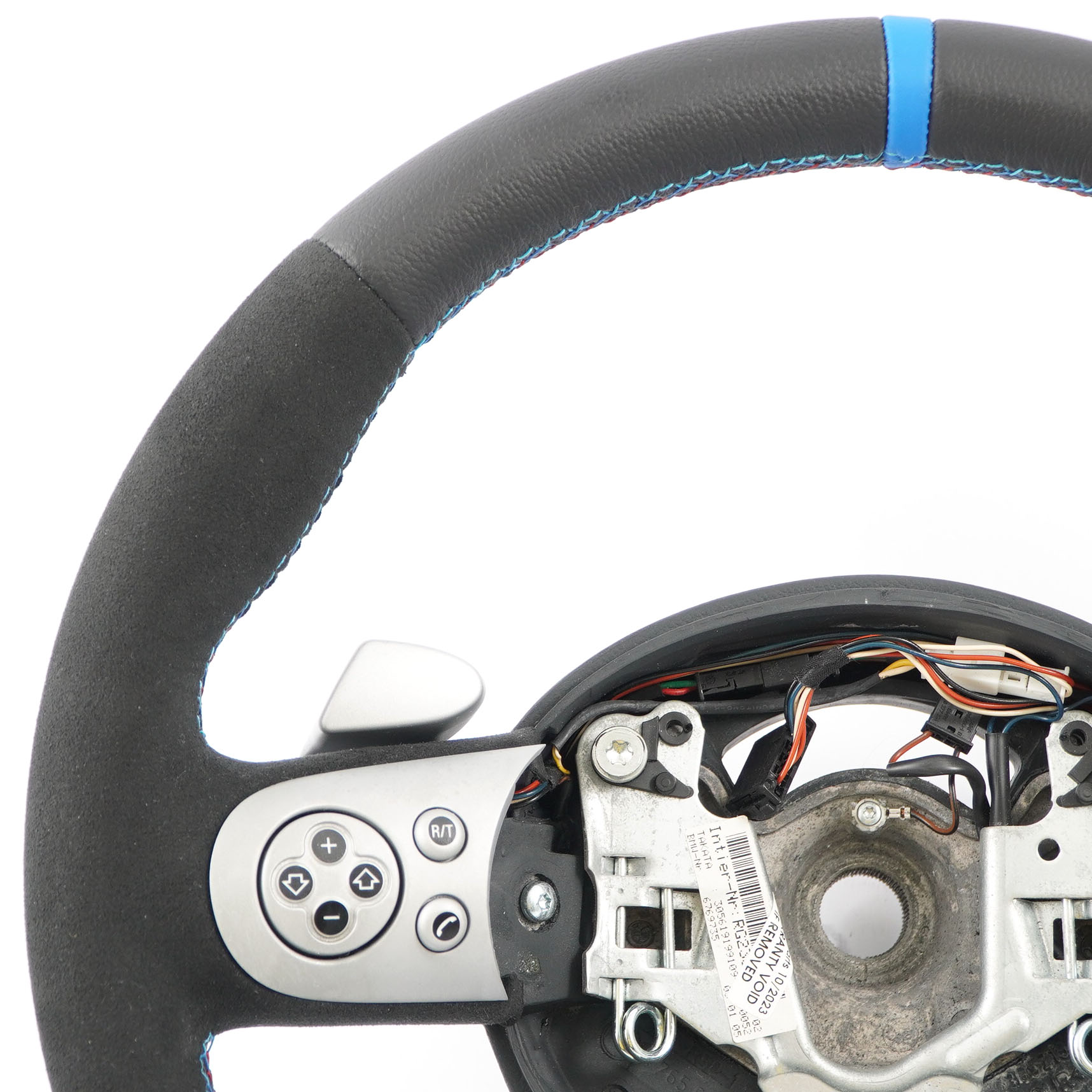 Mini R50 R53 NEW Black Leather Sport Steering Wheel Steptronic Multifunction 