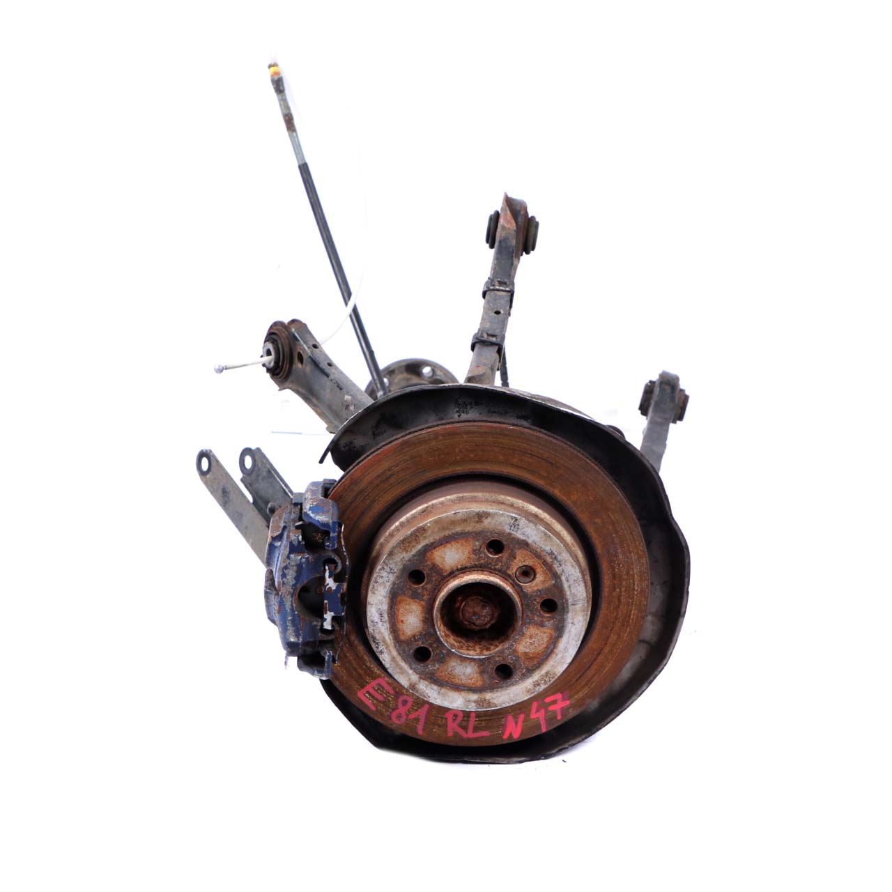 BMW E81 E87 LCI 123d N47S Moyeu de suspension arriere gauche jambe