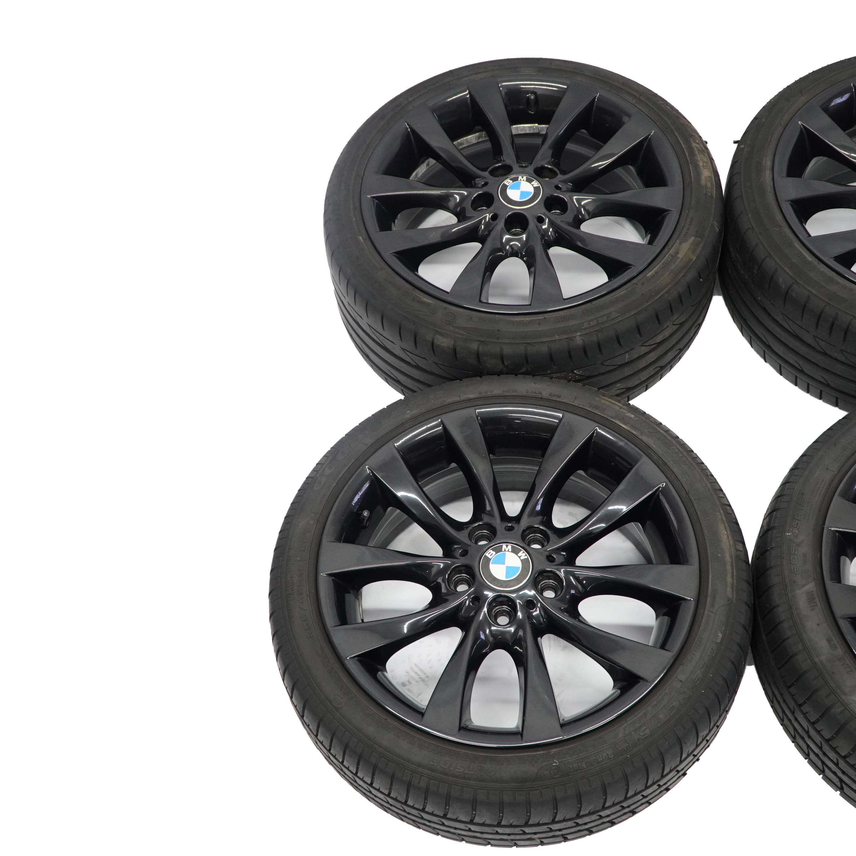 BMW E81 E82 E87 Complete 4x Jantes Alu en Alliage Pneu 18" Parle De V 217