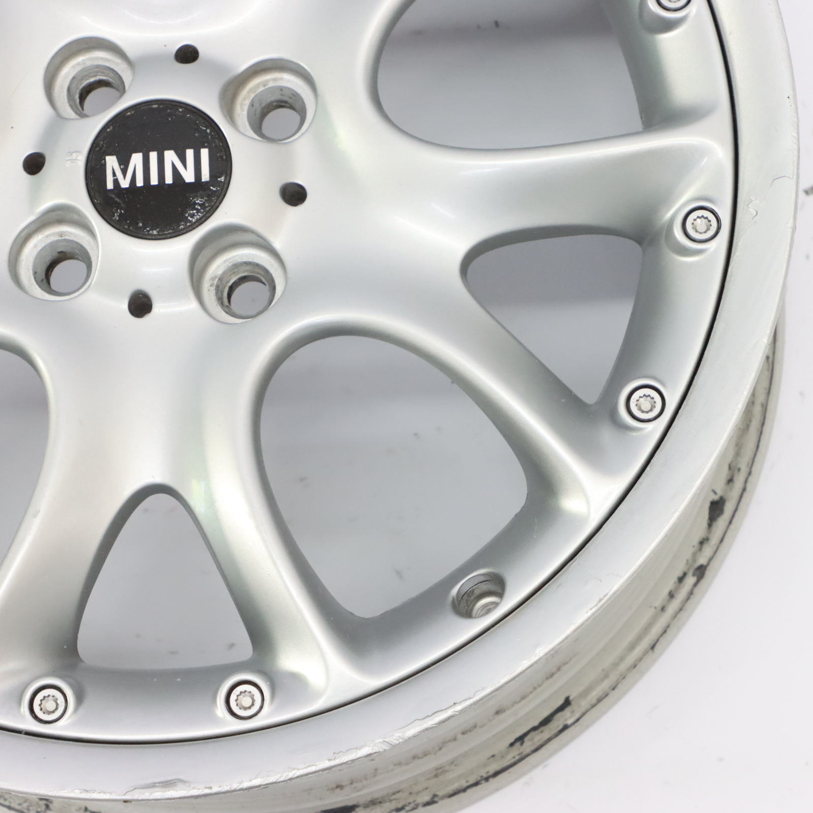 Mini Cooper R50 R53 R56 Argent Jantes Alu 7J Et : 48 17 " Web Spoke Composite 98